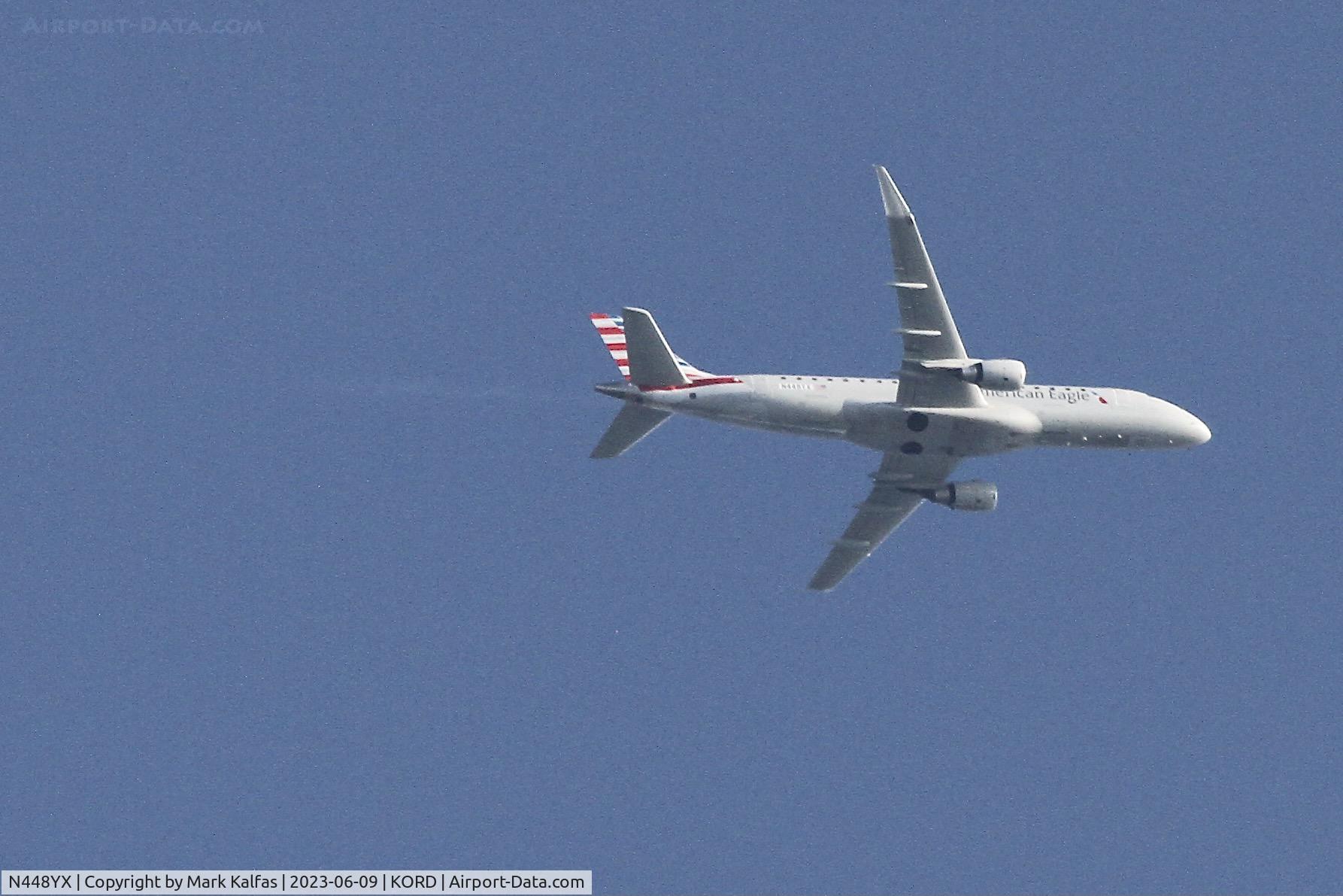 N448YX, 2020 Embraer ERJ 170-200 LR C/N 17000851, Envoy/American Eagle E170 N448YX operating as ENY3542 from CMH to ORD