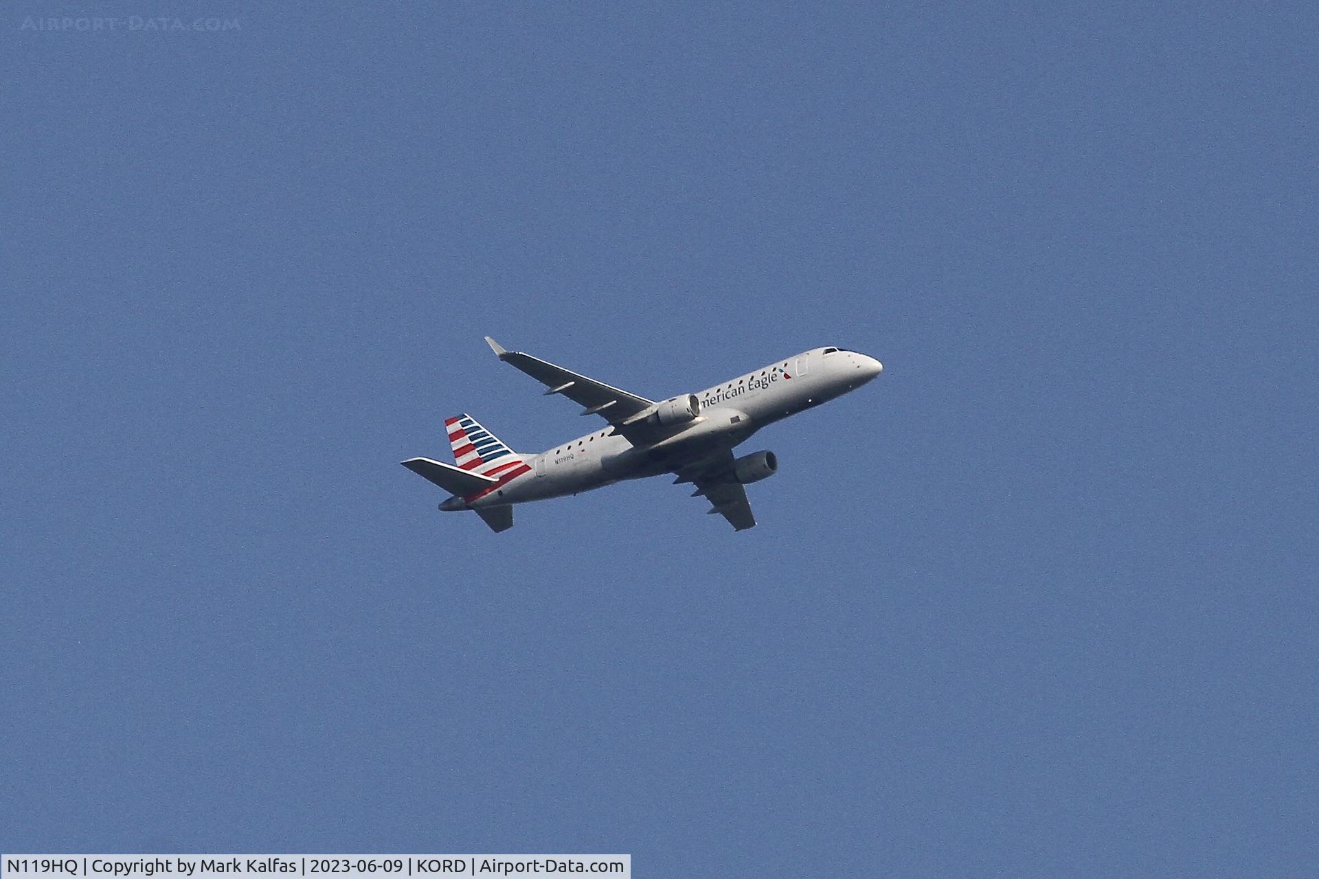 N119HQ, 2007 Embraer 175LR (ERJ-170-200LR) C/N 17000190, Republic Airlines / American Eagle E75L N119HQ RPA4257 ATL-ORD