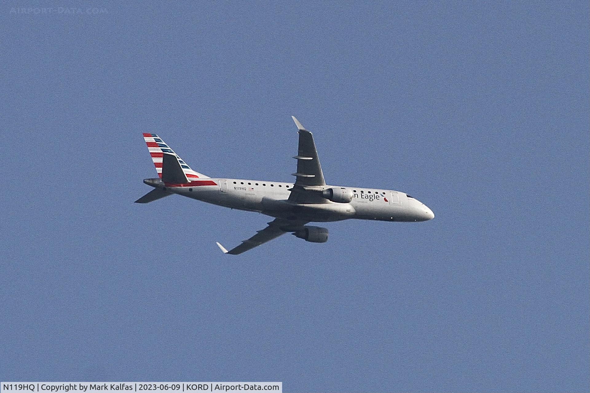 N119HQ, 2007 Embraer 175LR (ERJ-170-200LR) C/N 17000190, Republic Airlines / American Eagle E75L N119HQ operating as RPA4257 from ATL to ORD