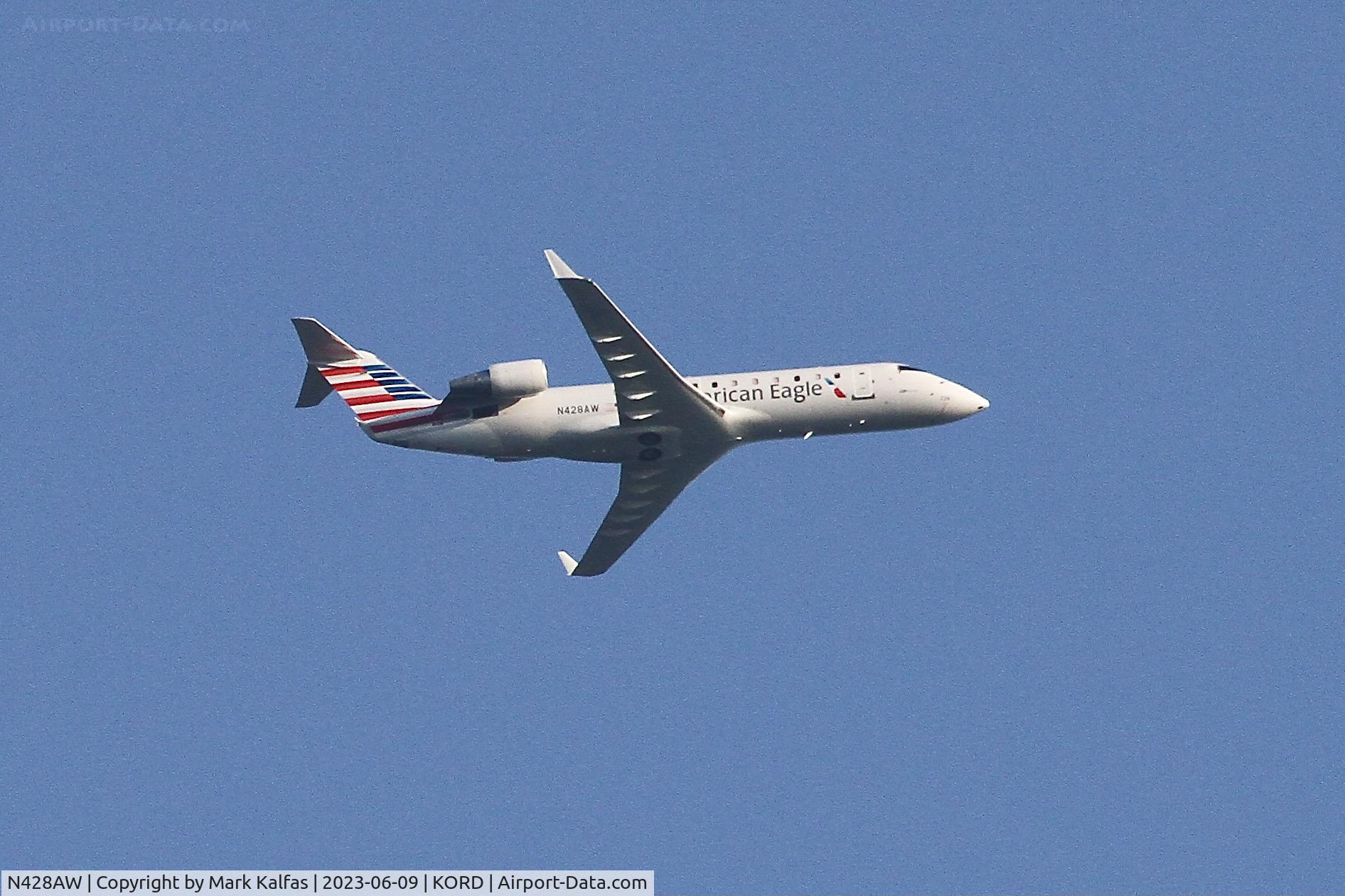 N428AW, 2002 Bombardier CRJ-200LR (CL-600-2B19) C/N 7695, Air Wisconsin/American Eagle CRJ2 N428AW AWI6272 DAY-ORD