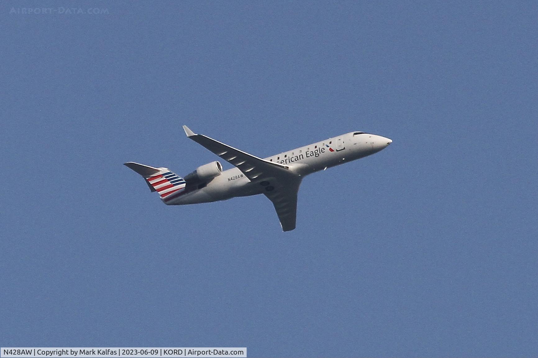 N428AW, 2002 Bombardier CRJ-200LR (CL-600-2B19) C/N 7695, Air Wisconsin/American Eagle CRJ2 N428AW AWI6272 DAY-ORD