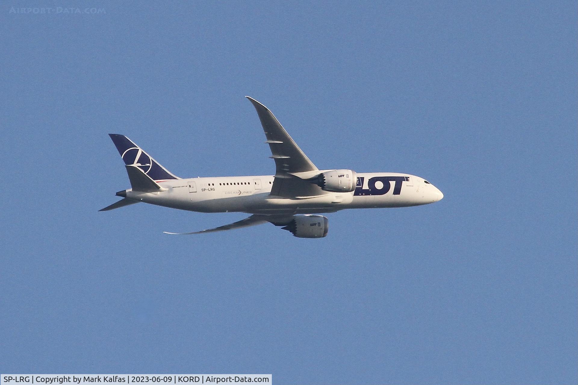 SP-LRG, 2017 Boeing 787-8 Dreamliner Dreamliner C/N 35944, LOT B788 SP-LRG , operating as LOT3 from WAW to ORD