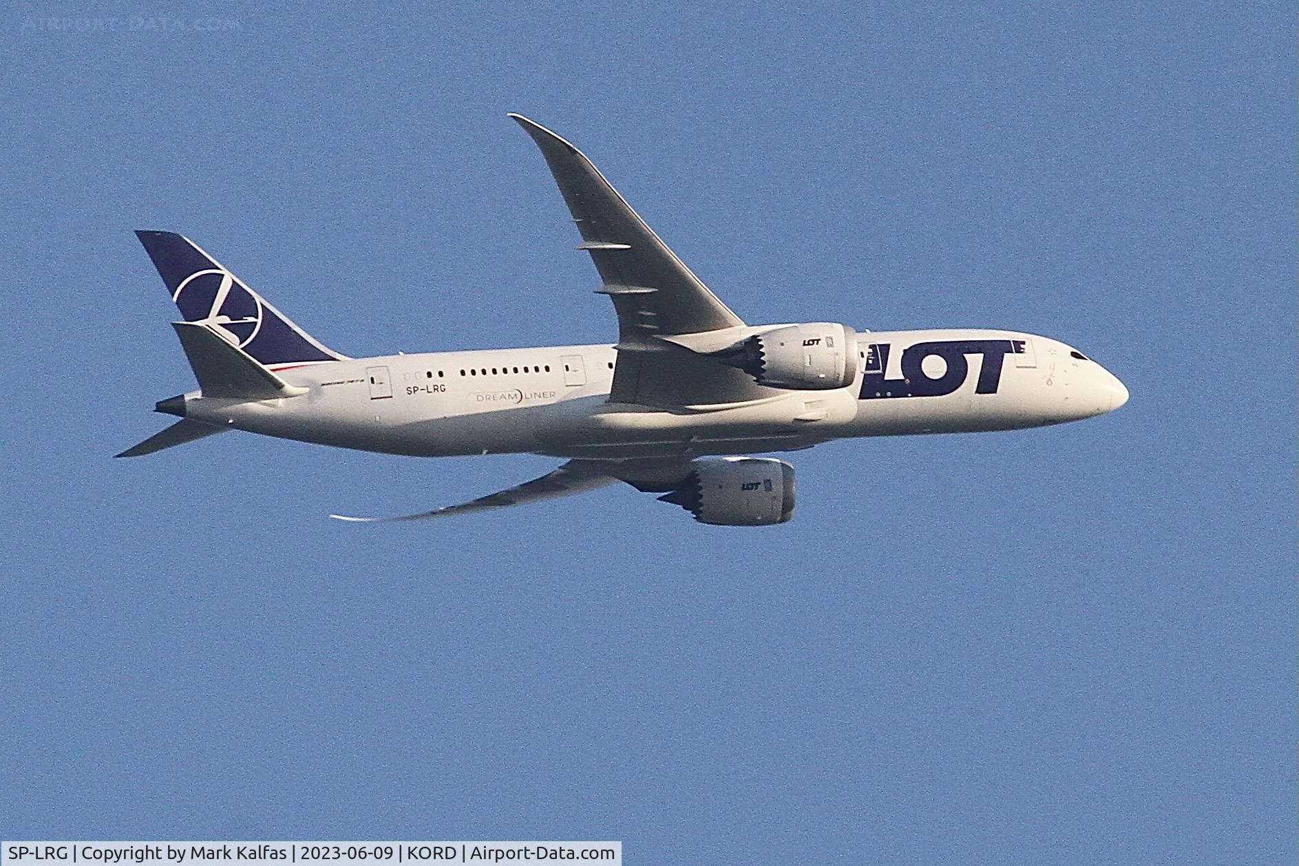 SP-LRG, 2017 Boeing 787-8 Dreamliner Dreamliner C/N 35944, LOT B788 SP-LRG , operating as LOT3 from WAW to ORD