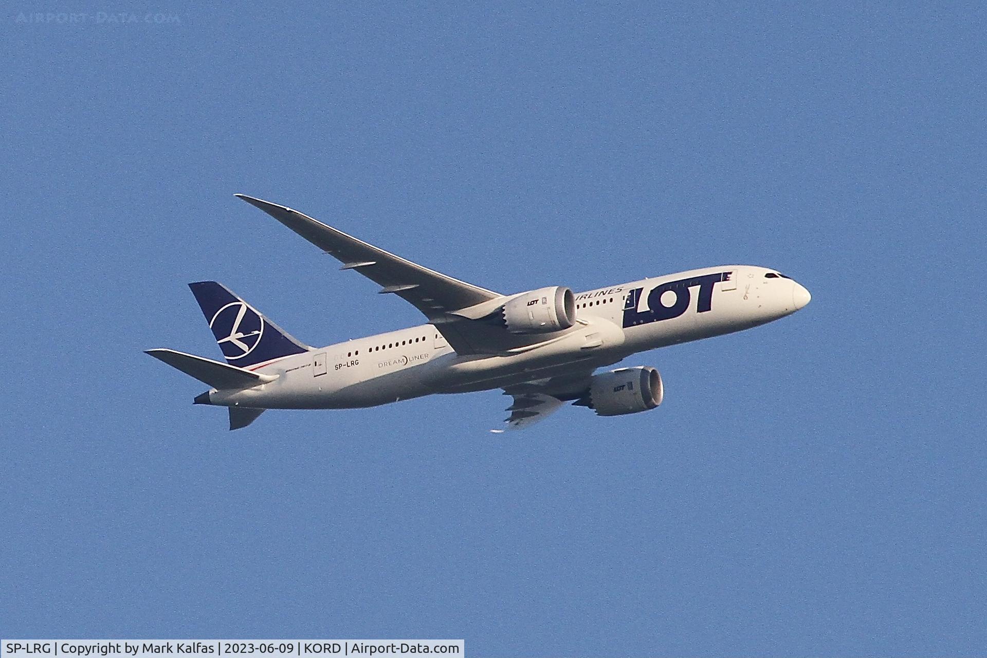 SP-LRG, 2017 Boeing 787-8 Dreamliner Dreamliner C/N 35944, LOT B788 SP-LRG , operating as LOT3 from WAW to ORD