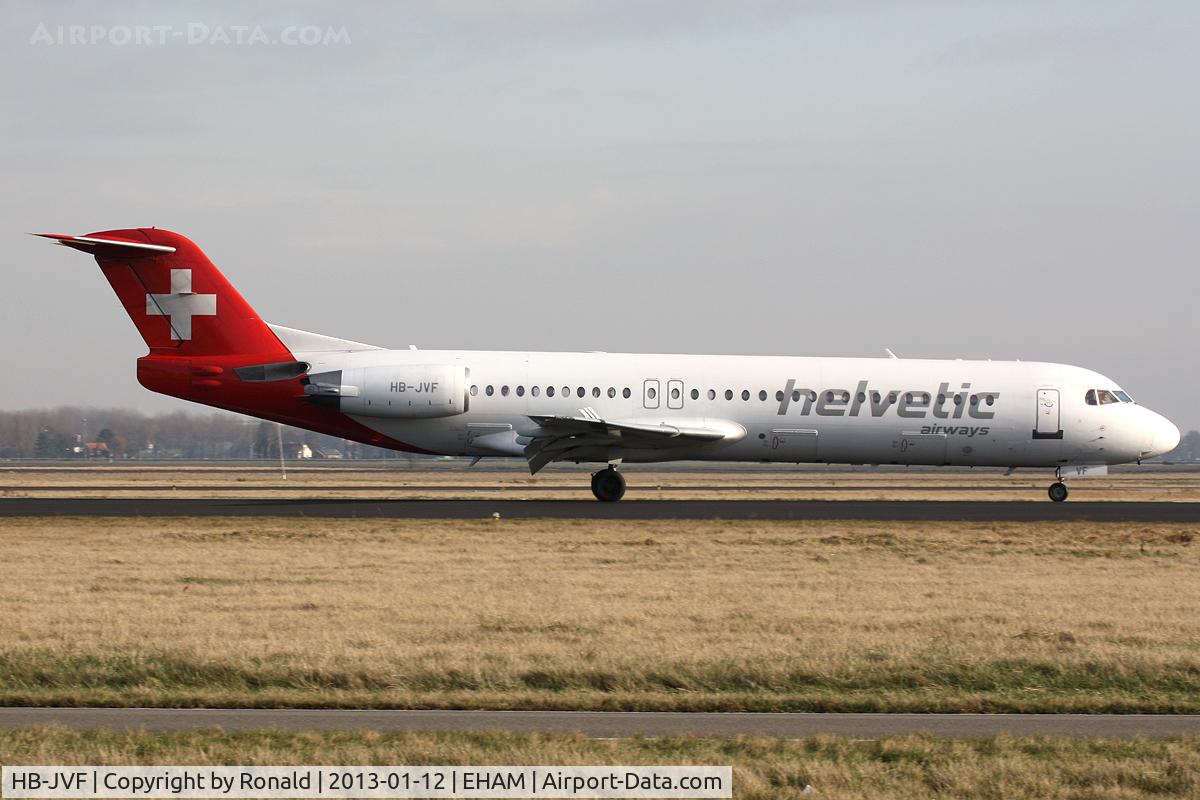 HB-JVF, 1993 Fokker 100 (F-28-0100) C/N 11466, at spl