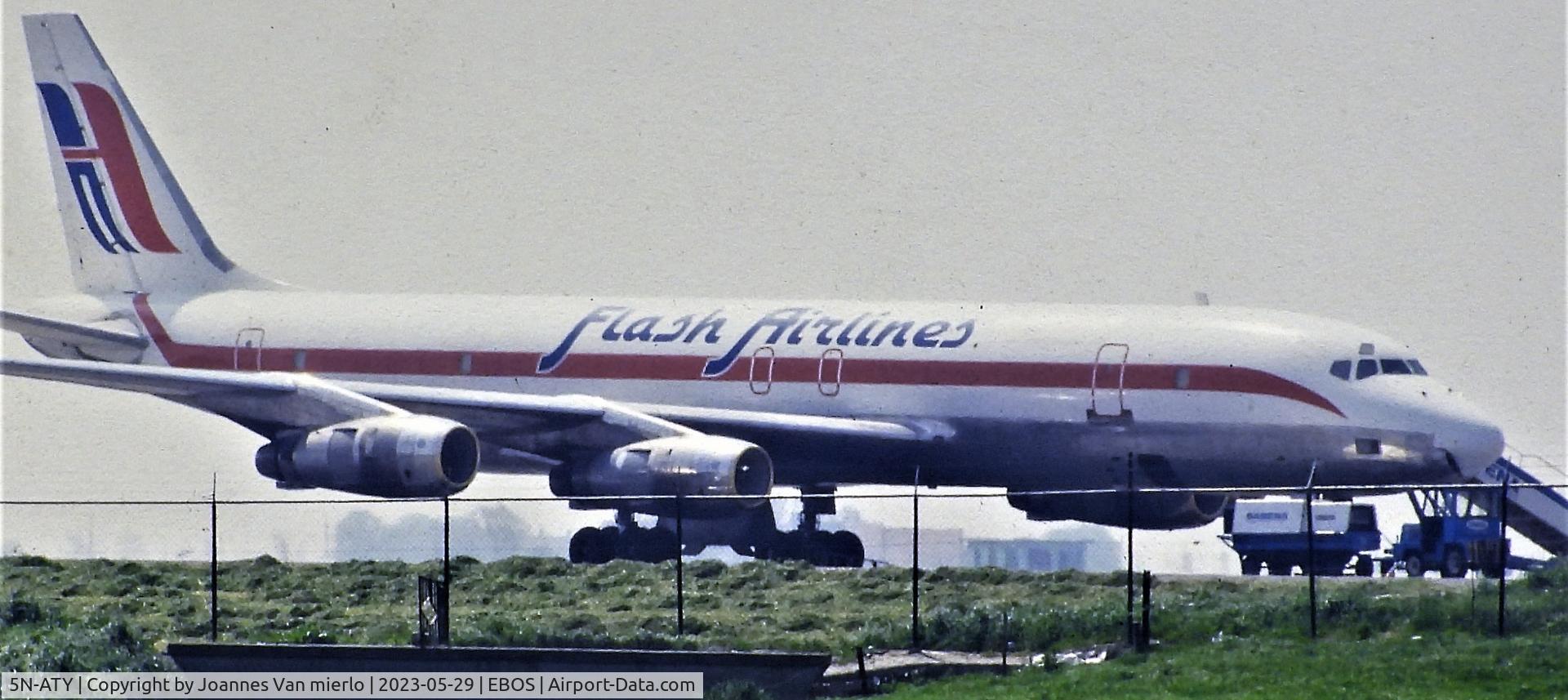 5N-ATY, 1966 Douglas DC-8-55(F) C/N 45858, Slide scan