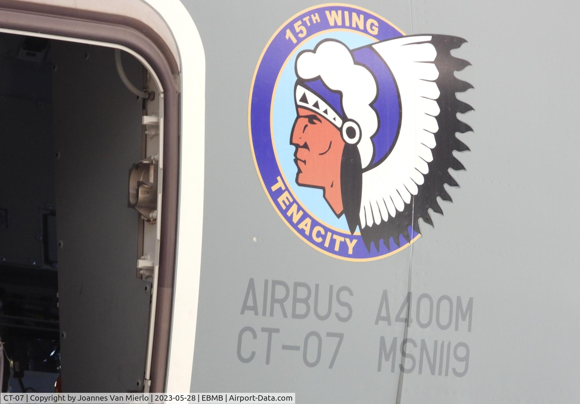 CT-07, 2021 Airbus A400M-180 Atlas C/N 119, Melsbroek