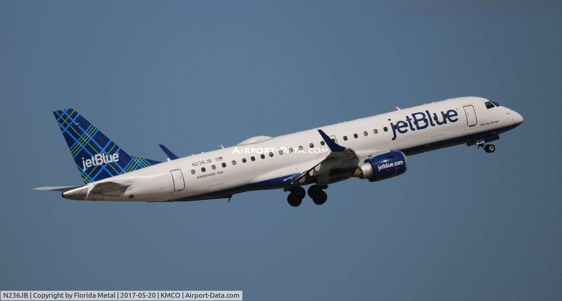 N236JB, 2006 Embraer 190AR (ERJ-190-100IGW) C/N 19000035, JBU E190 zx