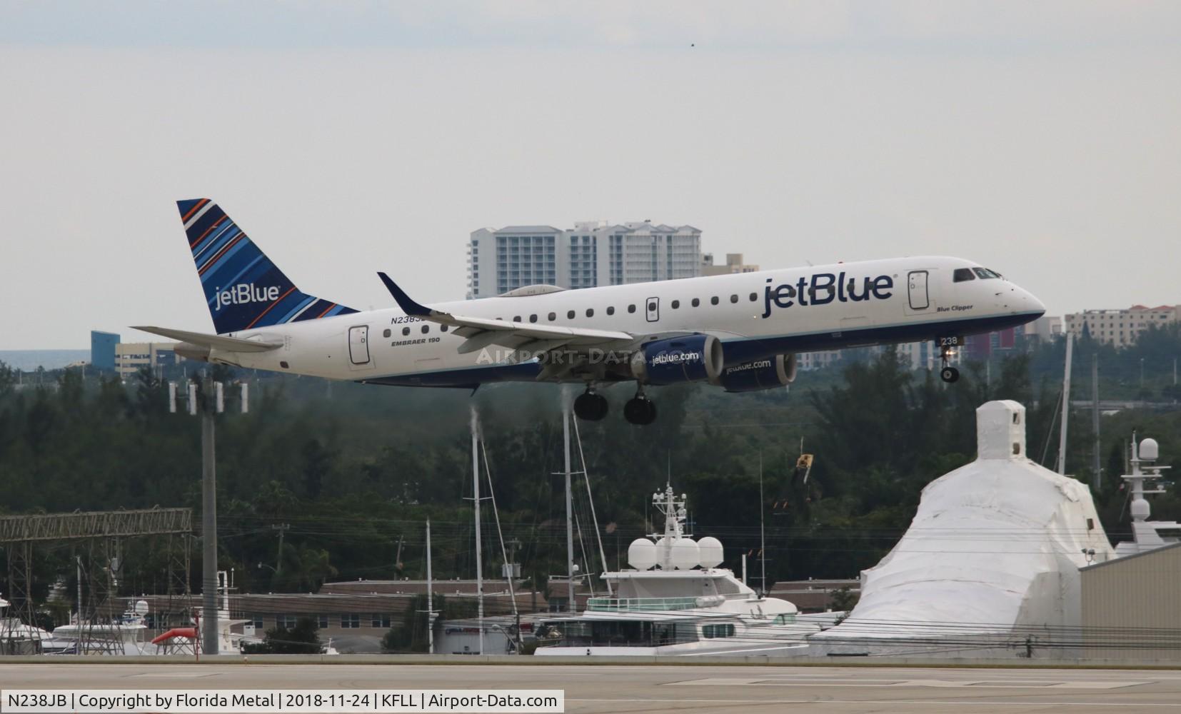 N238JB, 2006 Embraer 190AR (ERJ-190-100IGW) C/N 19000039, JBU E190 zx