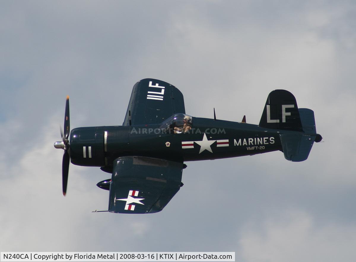 N240CA, 1945 Vought F4U-4 Corsair C/N 9513, TICO 2008 zx