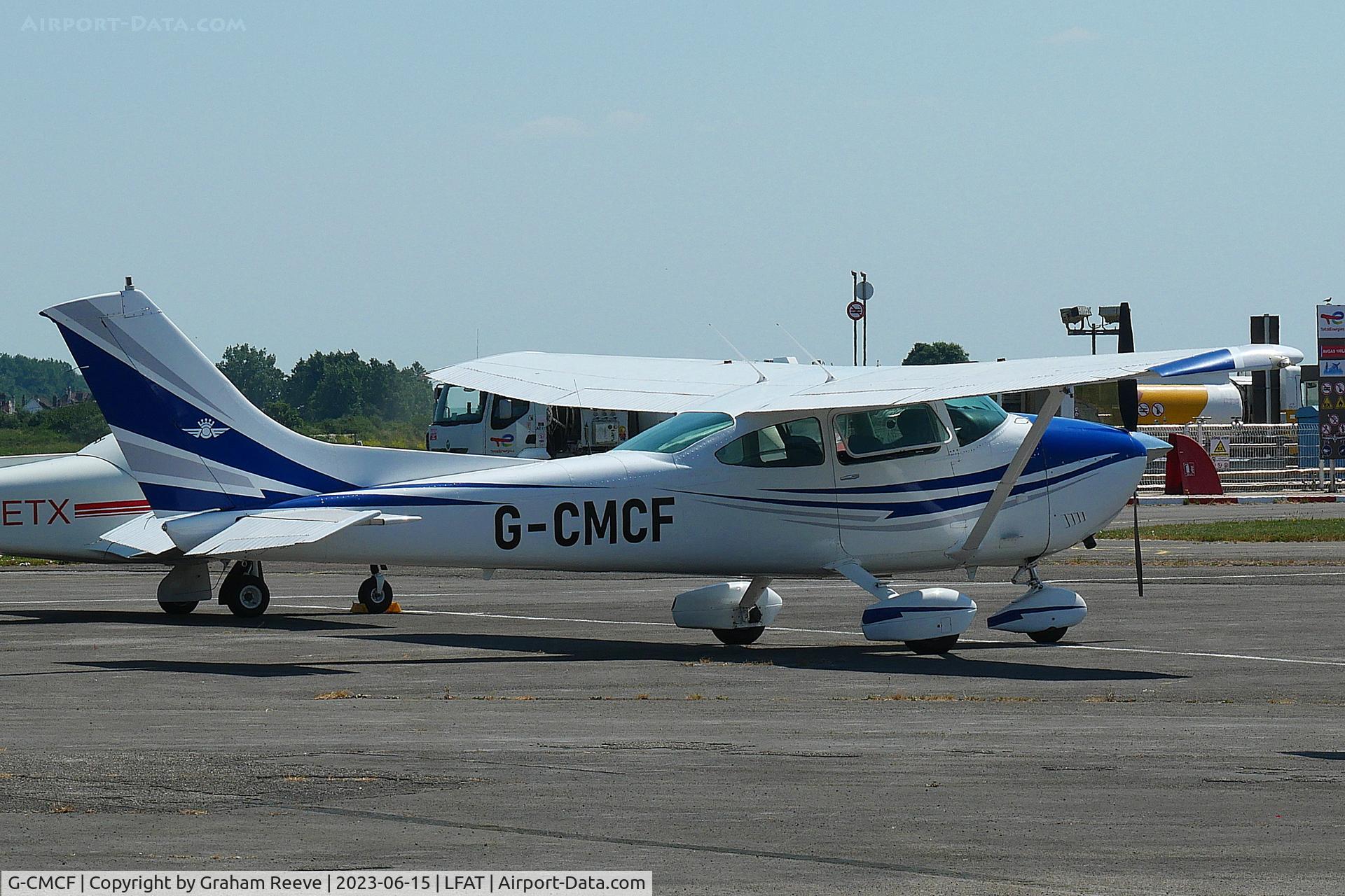 G-CMCF, Reims F182Q Skylane II C/N F1820047, Parked at Le Touquet.