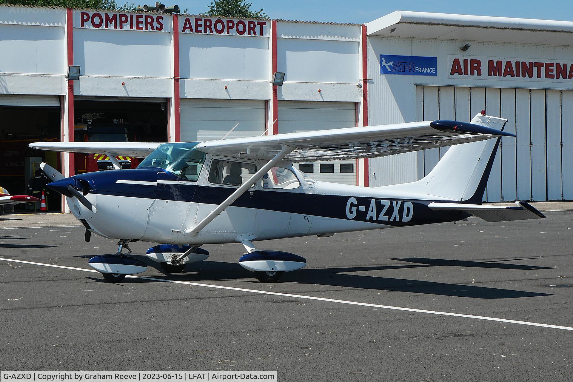 G-AZXD, 1972 Reims Cessna F172L C/N 0878, Parked at Le Touquet.