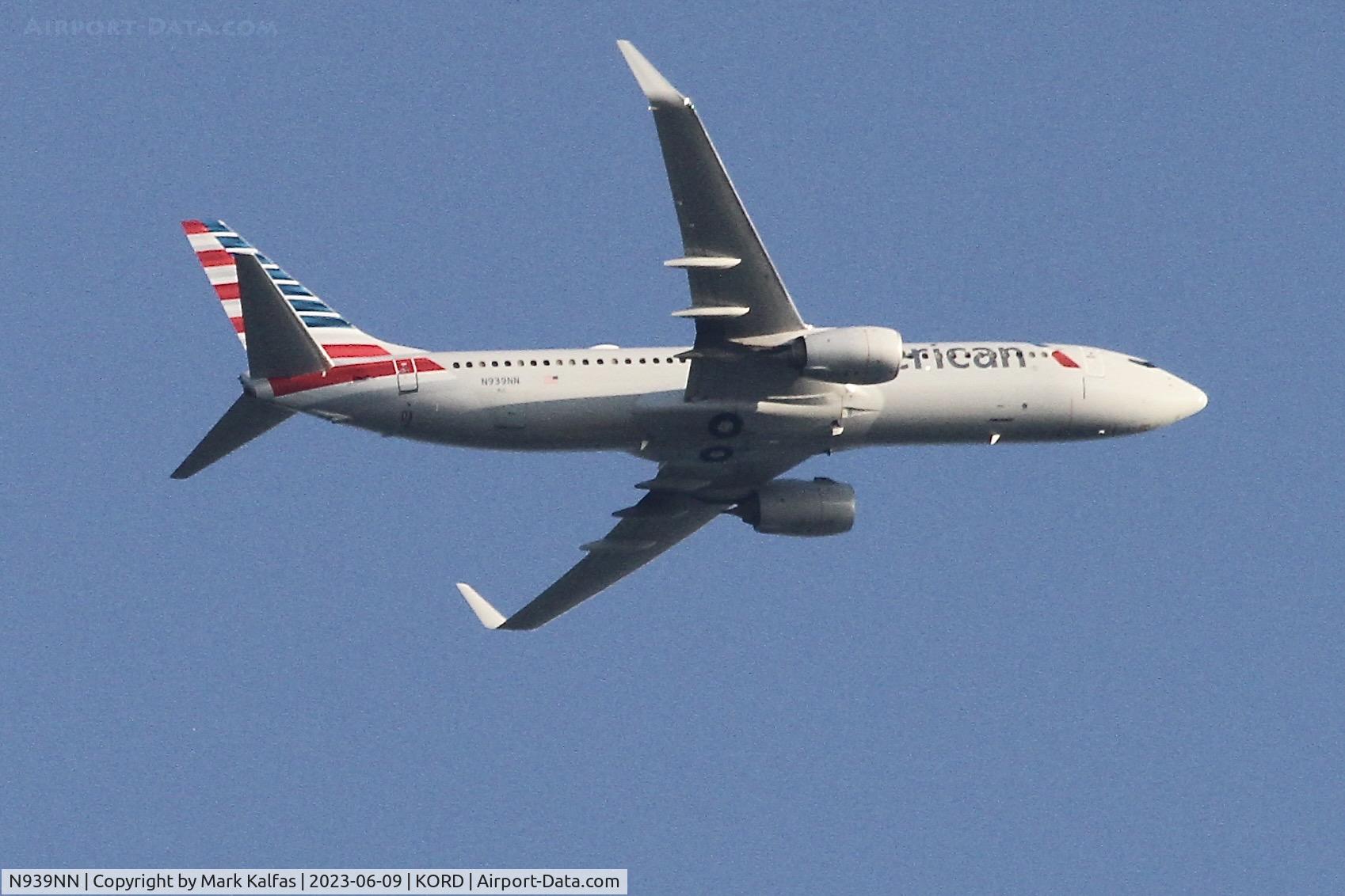 N939NN, 2013 Boeing 737-823 C/N 33491, American Airlines B738 N939NN operating as AA1121 from MCO to ORD