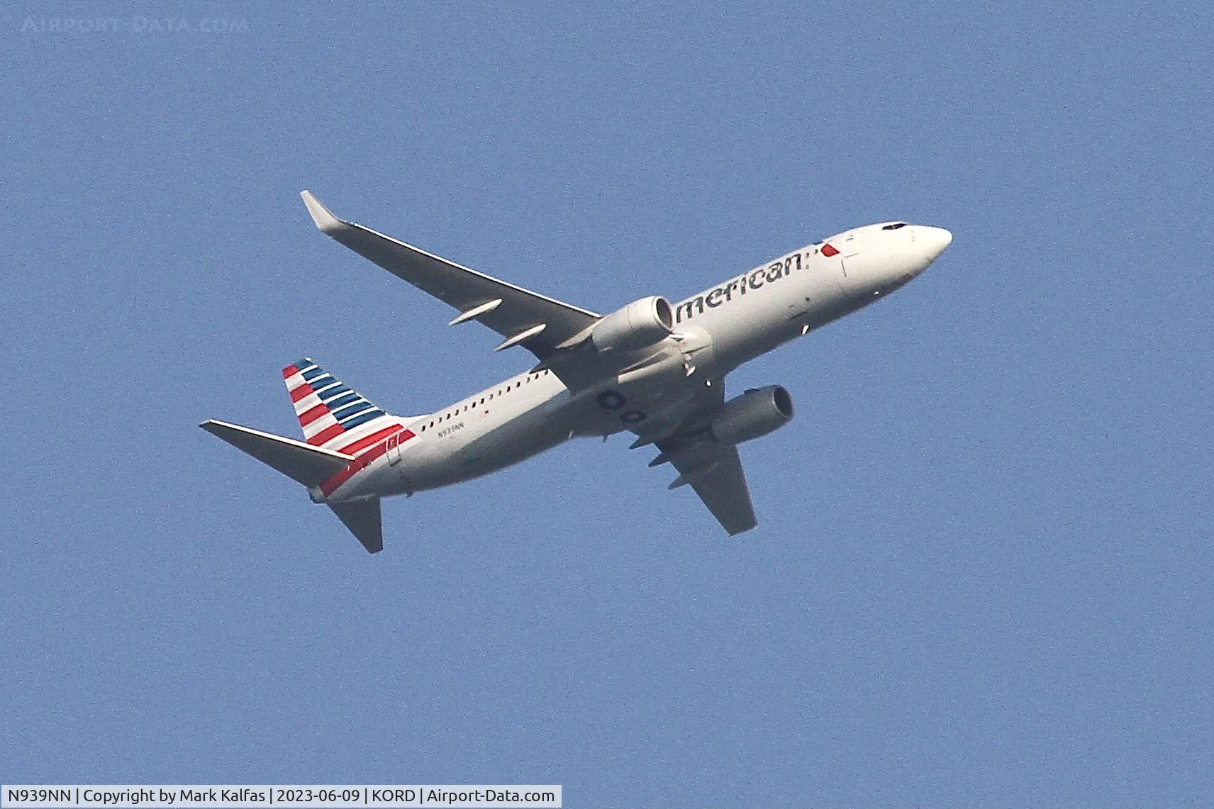 N939NN, 2013 Boeing 737-823 C/N 33491, American Airlines B738 N939NN operating as AA1121 from MCO to ORD