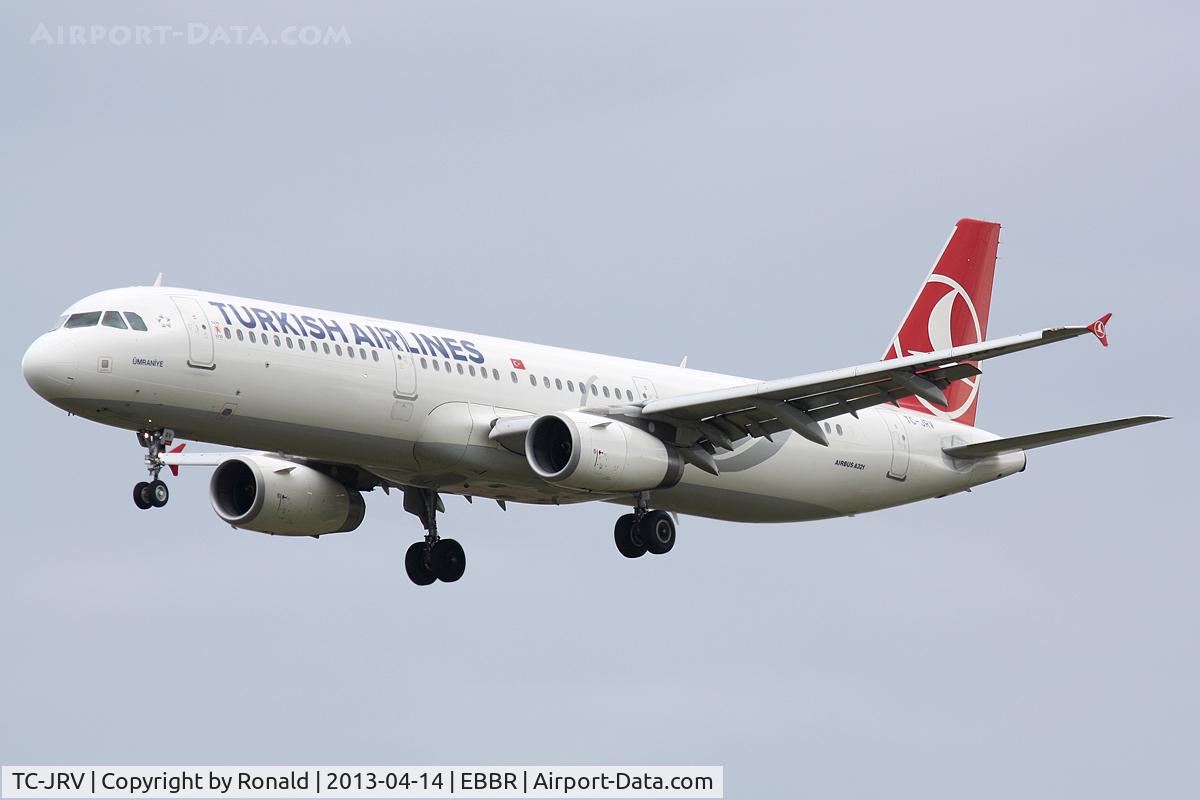 TC-JRV, 2012 Airbus A321-231 C/N 5077, at bru