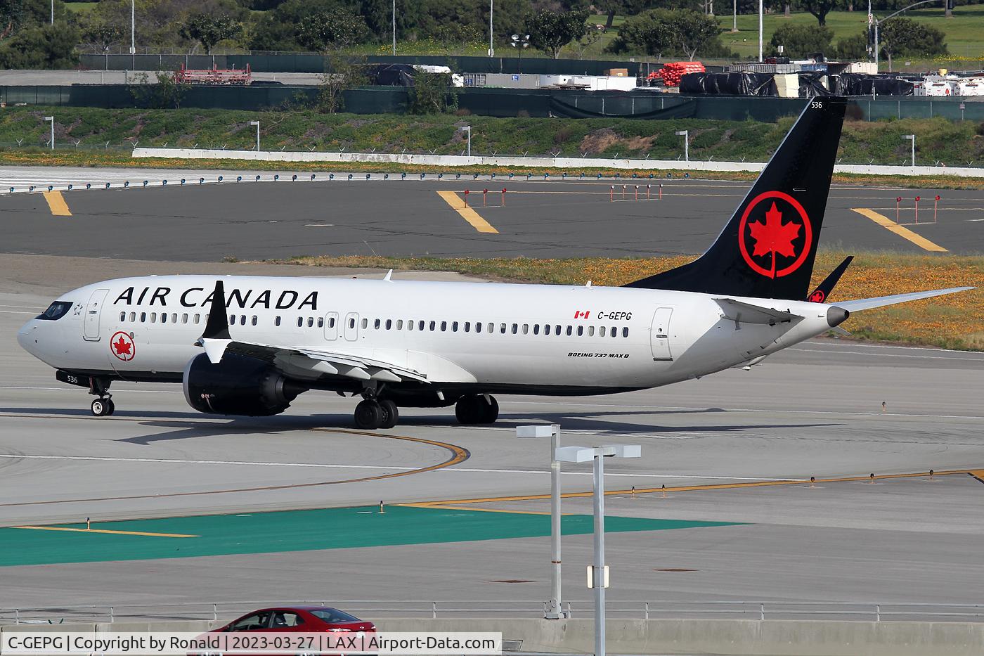 C-GEPG, 2019 Boeing 737-8 MAX C/N 61241, at lax