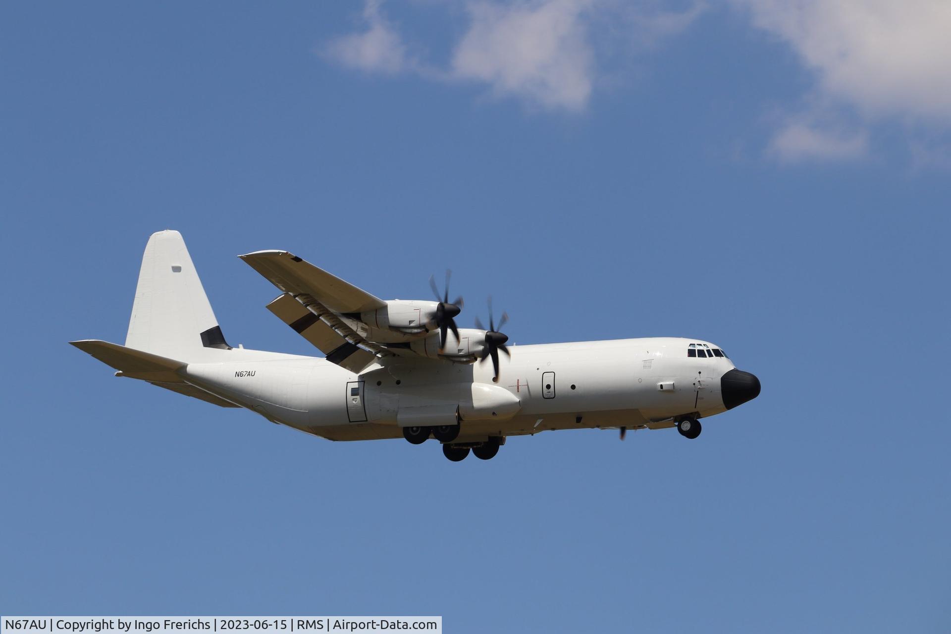 N67AU, 2020 Lockheed Martin LM-100J Super Hercules C/N 382-5894, N67AU, LM-100J approaching Ramstein AB.