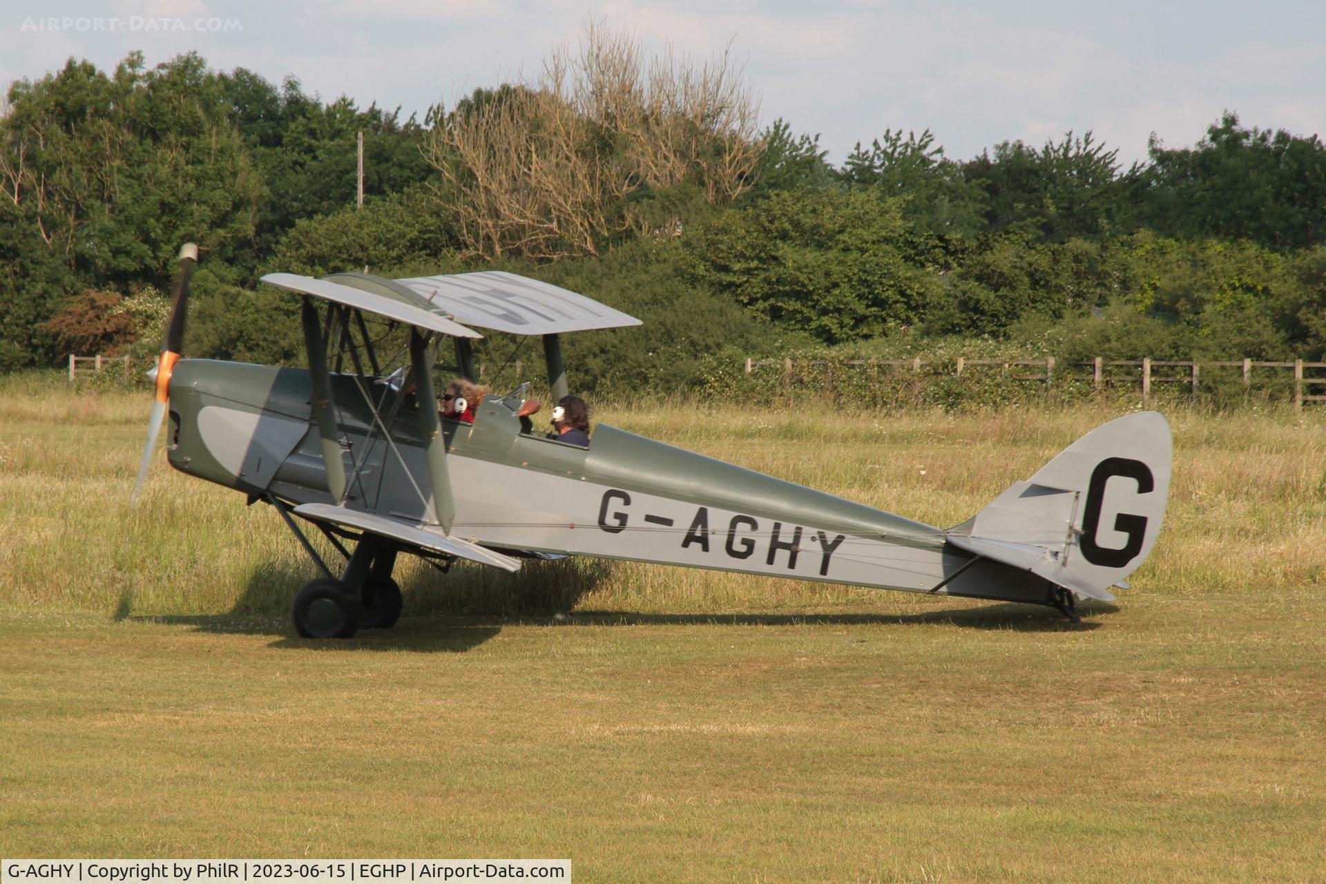 G-AGHY, 1939 De Havilland DH-82A Tiger Moth II C/N 82292, G-AGHY 1939 DH82A Tiger Moth Popham 15.06.23