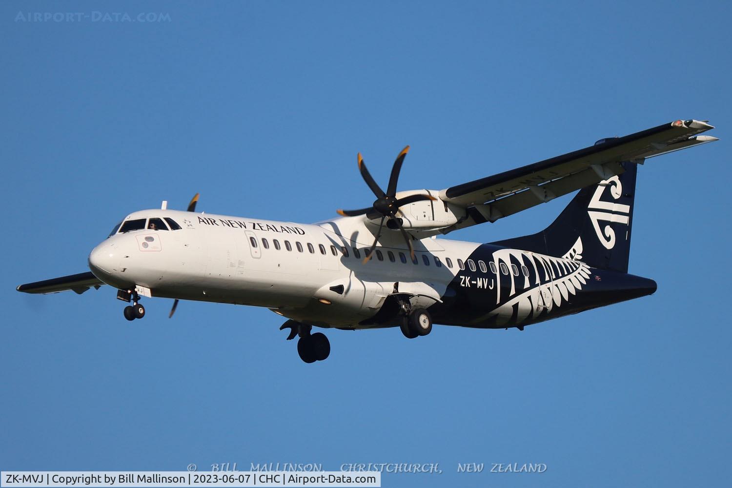 ZK-MVJ, 2016 ATR 72-600 (72-212A) C/N 1319, NZ5756 from DUD