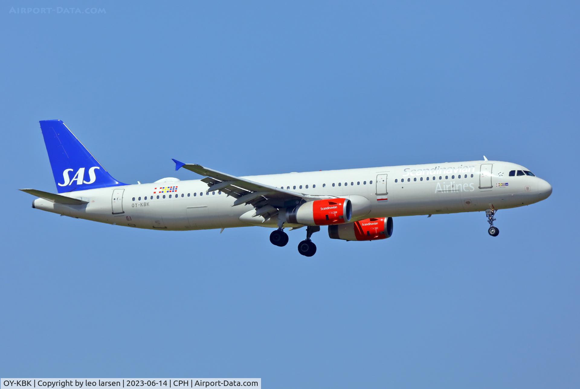 OY-KBK, 2001 Airbus A321-232 C/N 1587, Copenhagen 14.6.2023