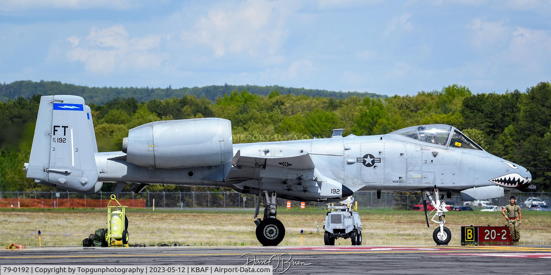 79-0192, 1979 Fairchild Republic A-10C Thunderbolt II C/N A10-0456, COBALT11 during preflight check