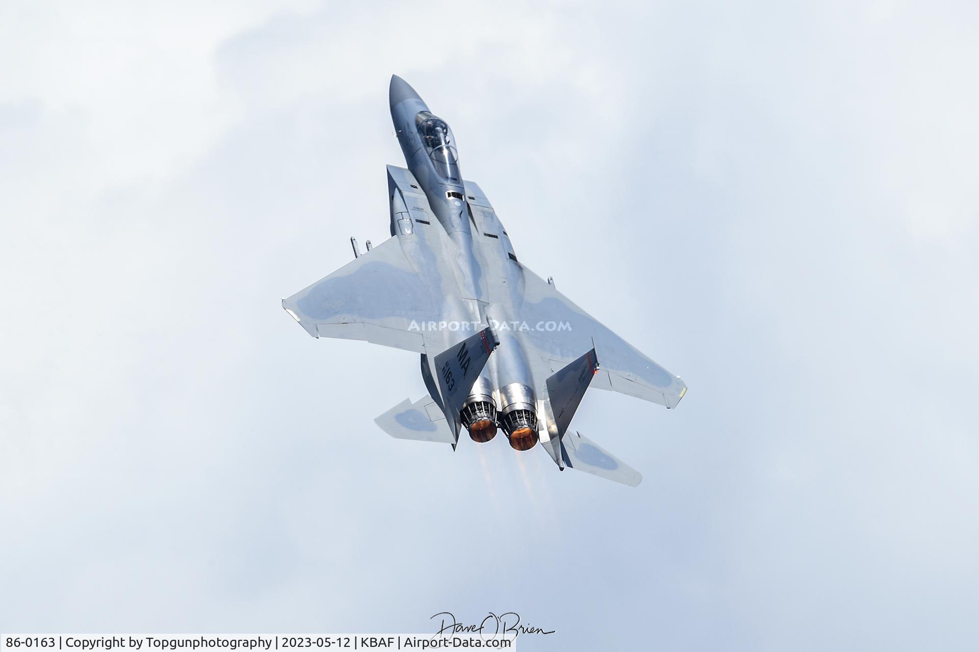 86-0163, 1986 McDonnell Douglas F-15C Eagle C/N 1010/C391, blasting off as WICKED04