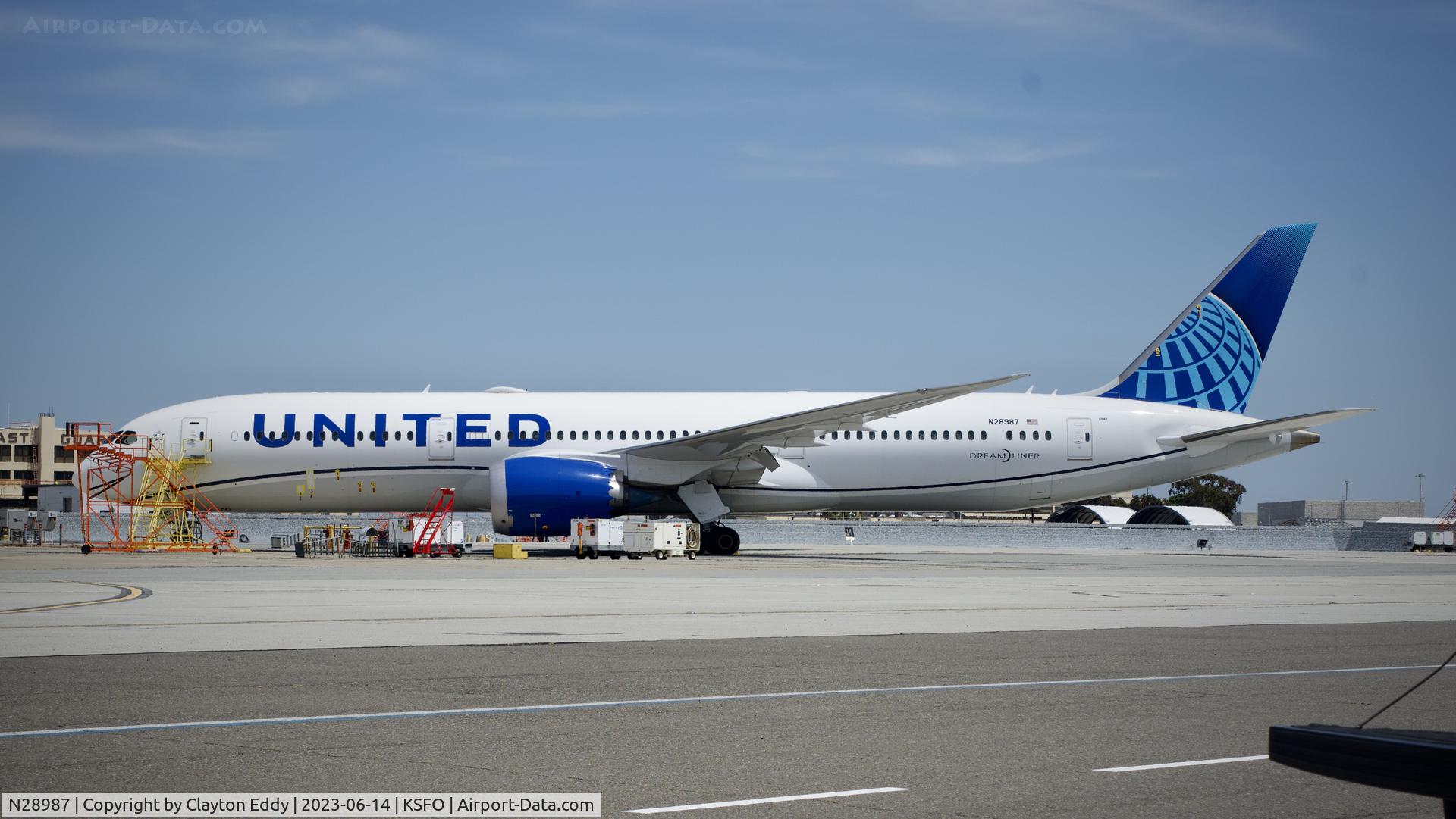 N28987, 2020 Boeing 787-9 Dreamliner Dreamliner C/N 66146, SFO 2023.
