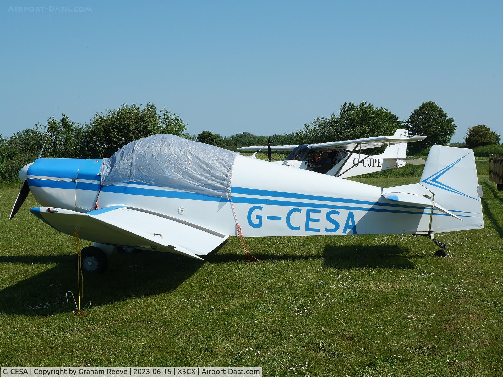 G-CESA, 2009 Jodel DR-1050 Ambassadeur C/N PFA 304-13753, Parked at Northrepps.