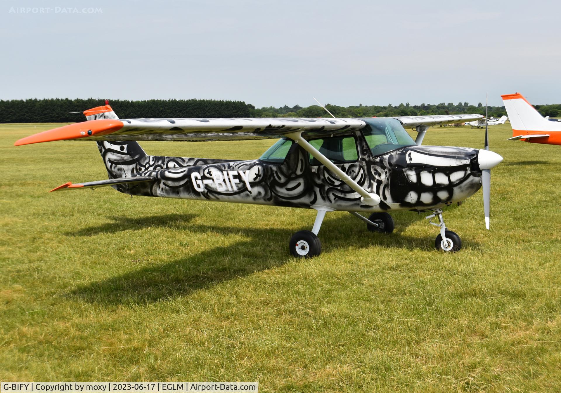 G-BIFY, 1972 Reims F150L C/N 0829, Reims Cessna F150L at White Waltham. Ex PH-CEZ
