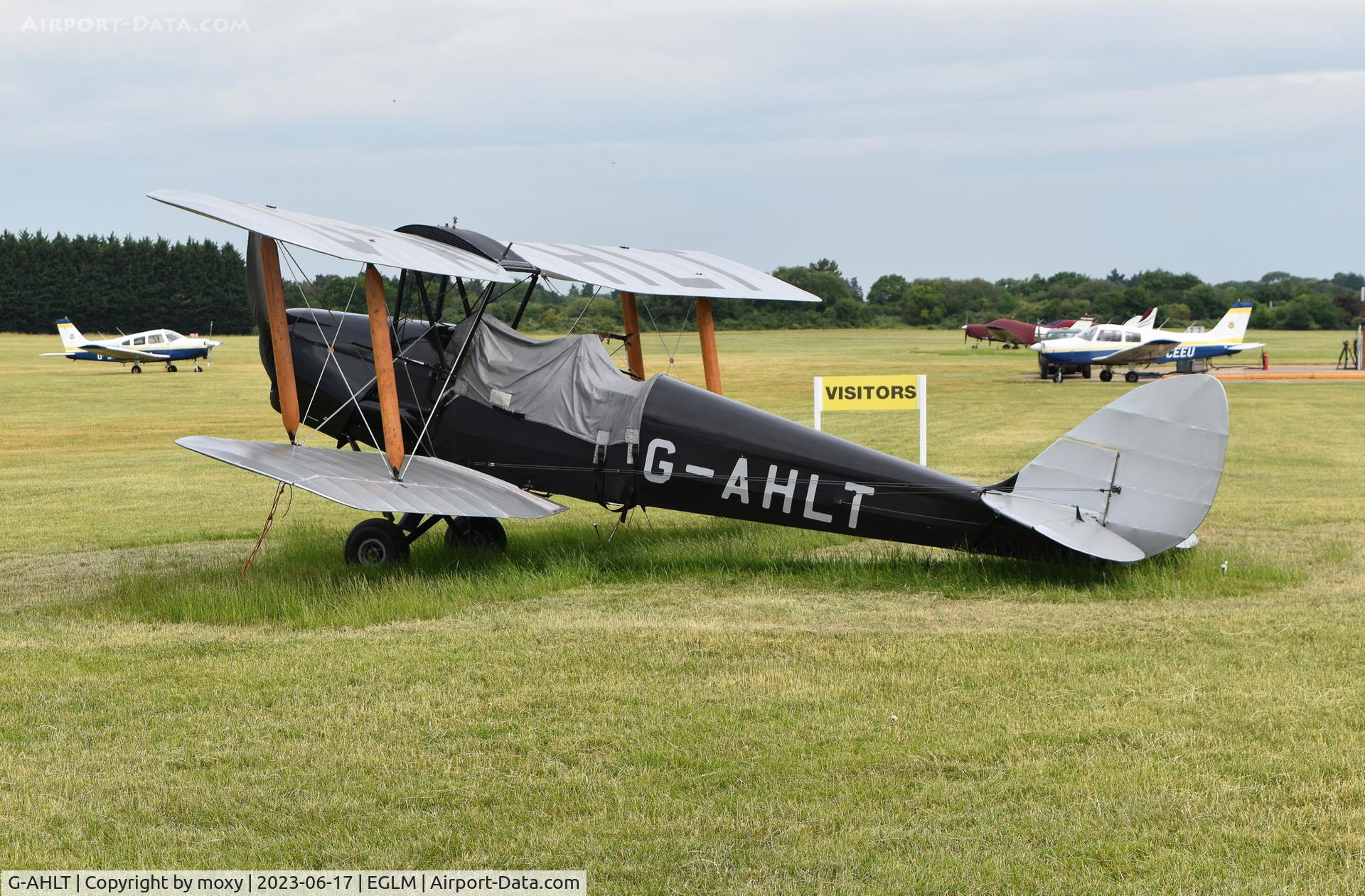 G-AHLT, 1939 De Havilland DH-82A Tiger Moth II C/N 82247, De Havilland DH-82A Tiger Moth at White Waltham. Ex N9128