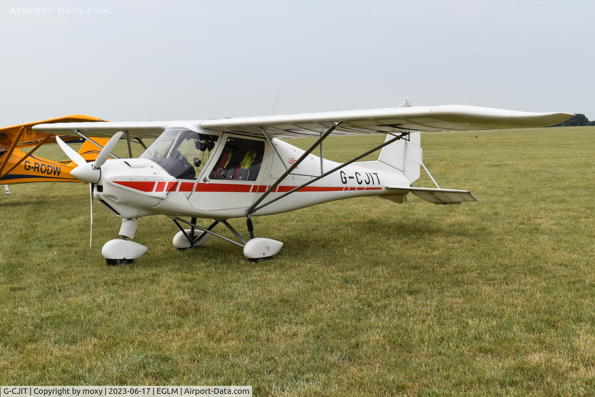 G-CJIT, 2016 Comco  Ikarus C42 FB100 Bravo C/N 1608-7466, Comco Ikarus C42 FB100 Bravo at White Waltham.
