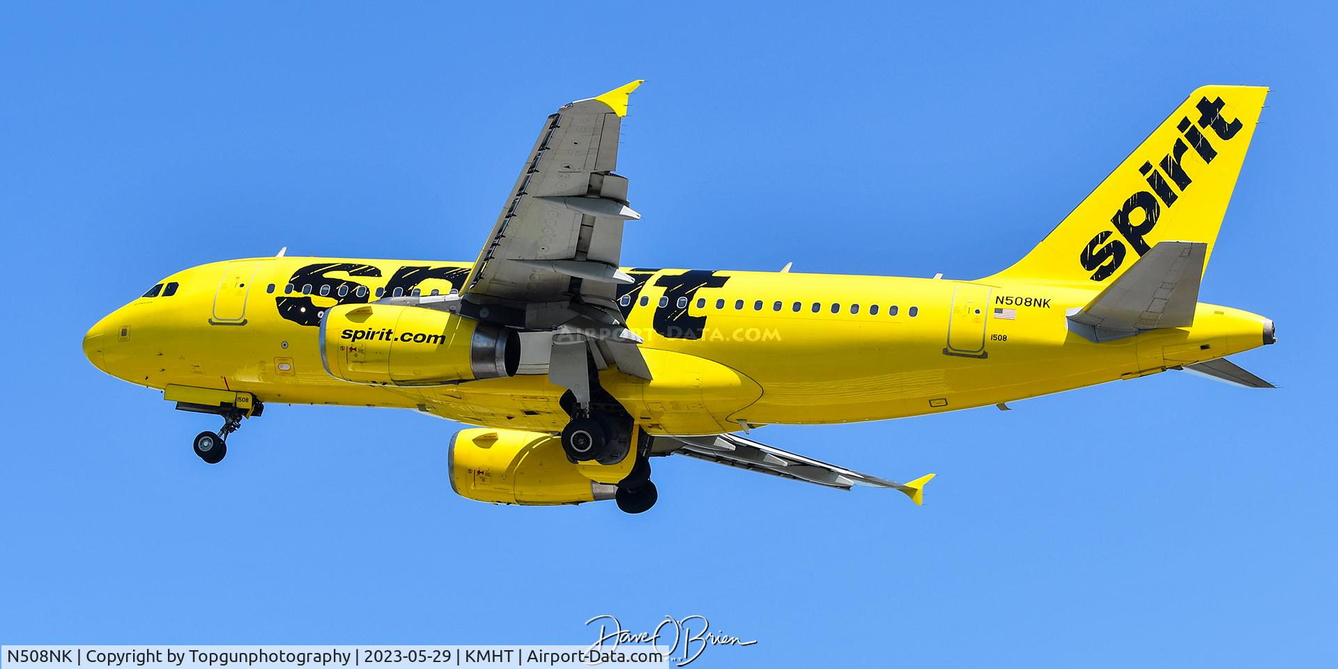 N508NK, 2005 Airbus A319-132 C/N 2567, Spirit Airlines off to FL