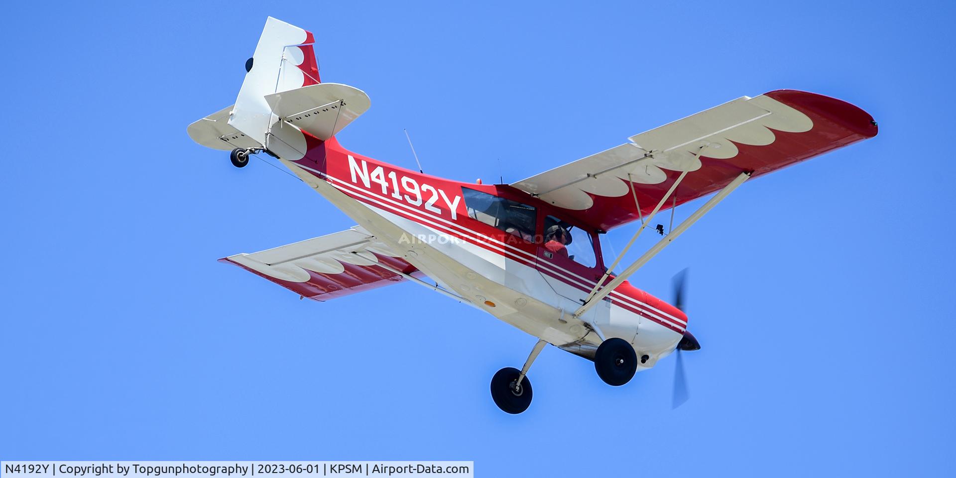 N4192Y, 1977 Bellanca 7GCBC C/N 966-77, Friend of mine flying in to catch some fighters landing