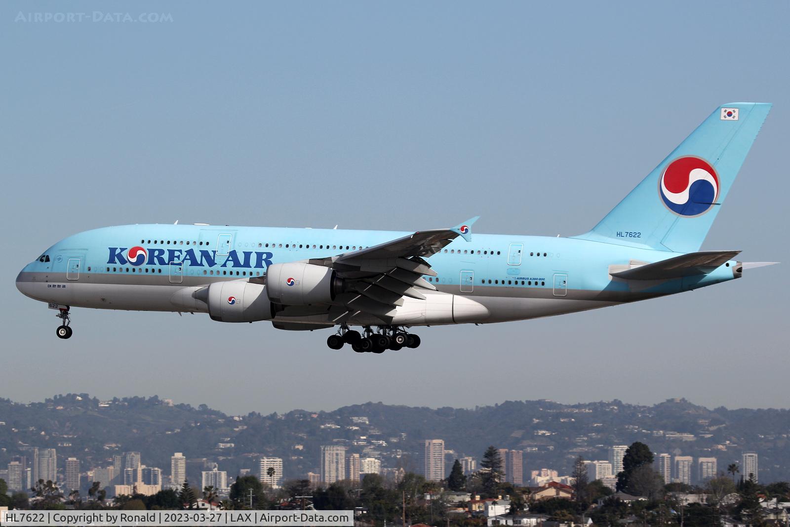 HL7622, 2013 Airbus A380-861 C/N 128, at lax