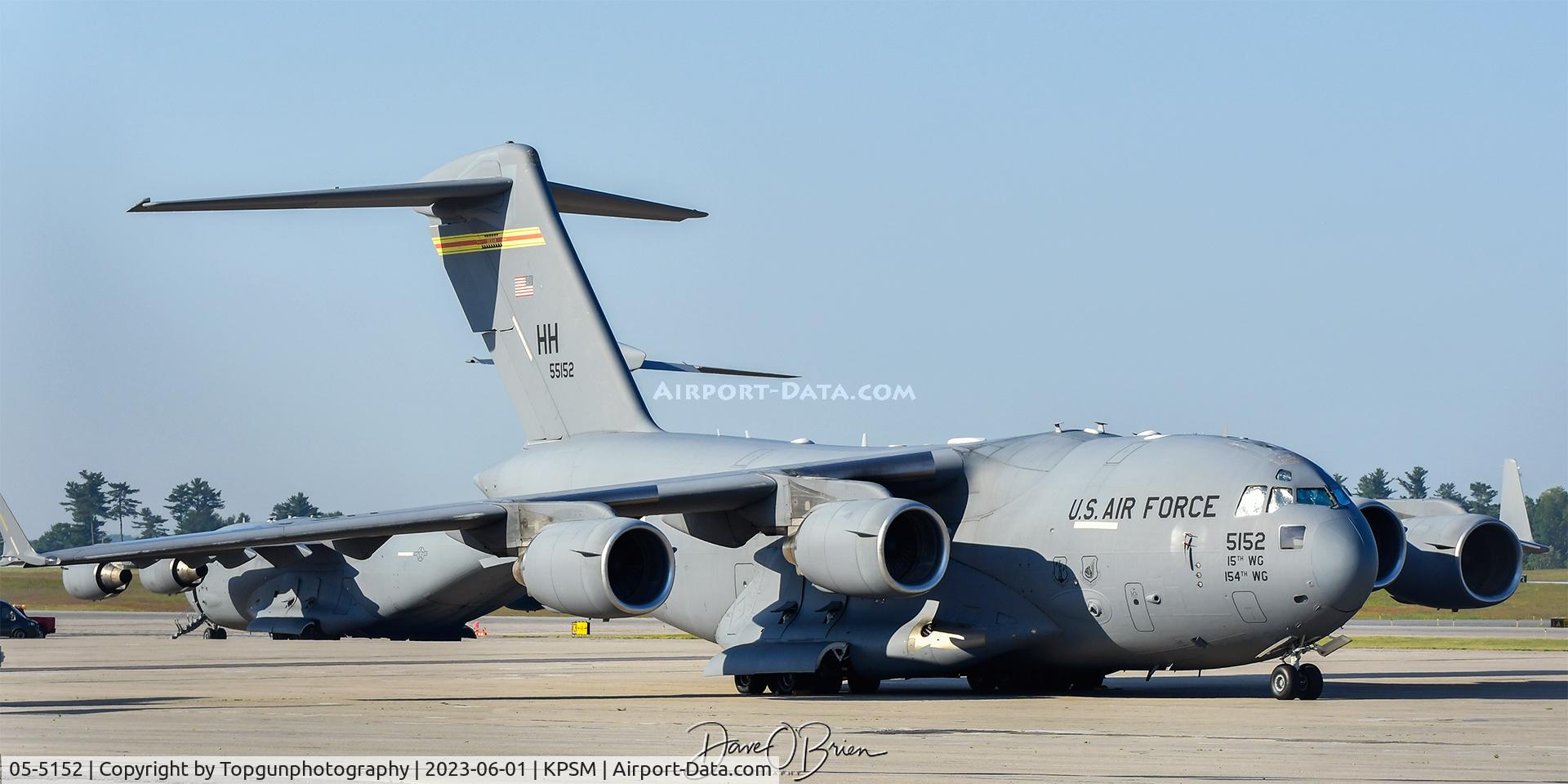 05-5152, 2005 Boeing C-17A Globemaster III C/N F-159/P-152, REACH554 out of Hickam AFB