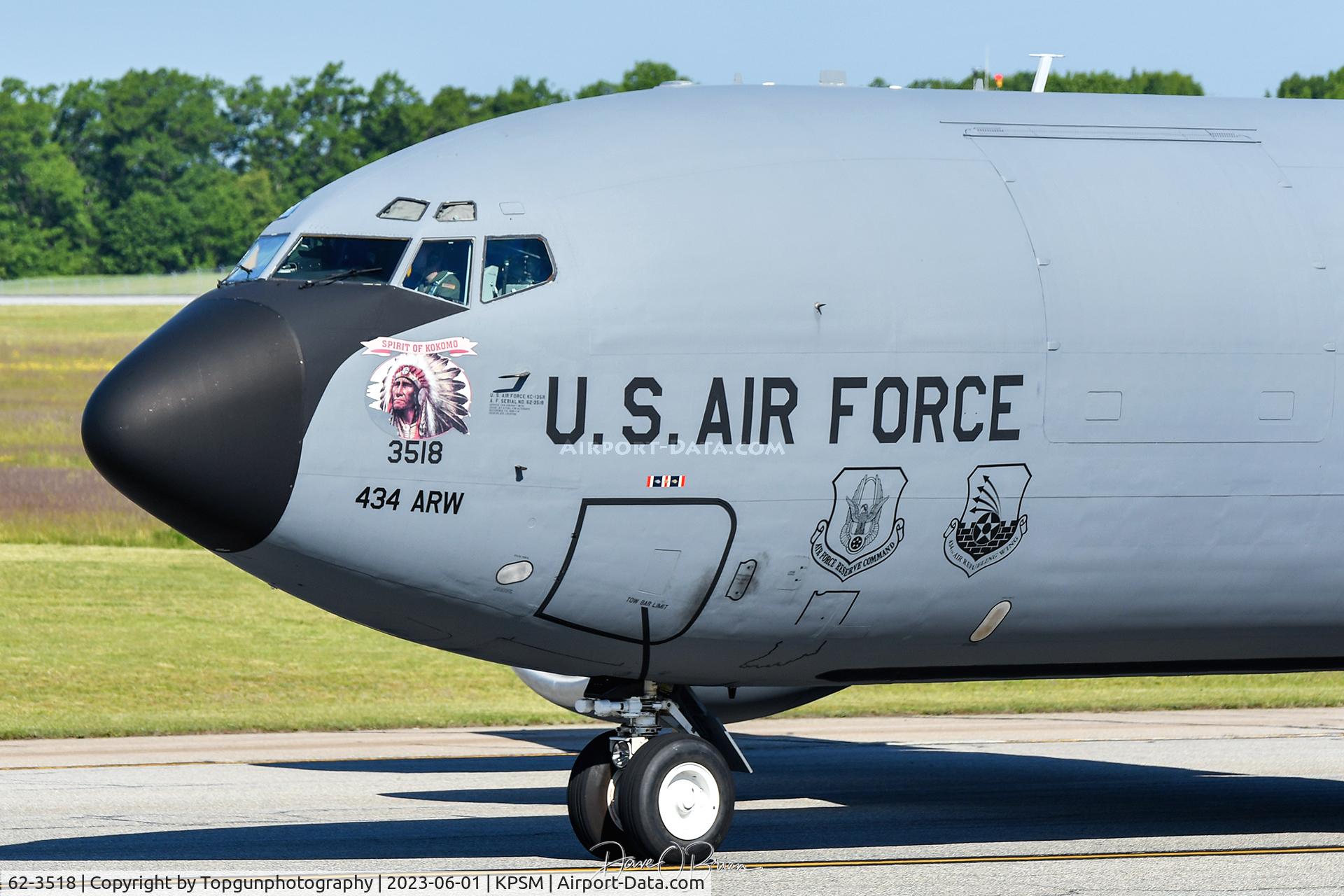 62-3518, 1962 Boeing KC-135R Stratotanker C/N 18501, MASH72, 434th ARW out of Fairchild AFB