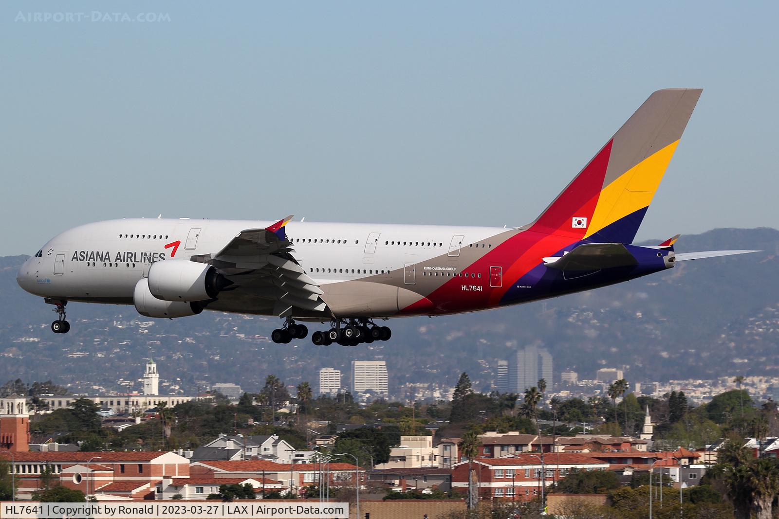 HL7641, 2016 Airbus A380-841 C/N 231, at lax