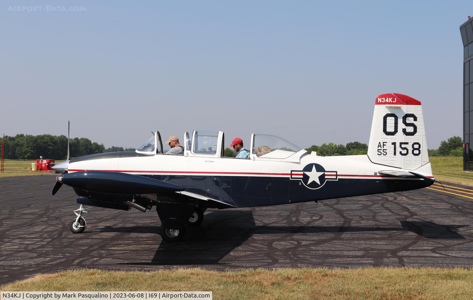 N34KJ, 1961 Beech A45 Mentor C/N G-715, Beech T-34A