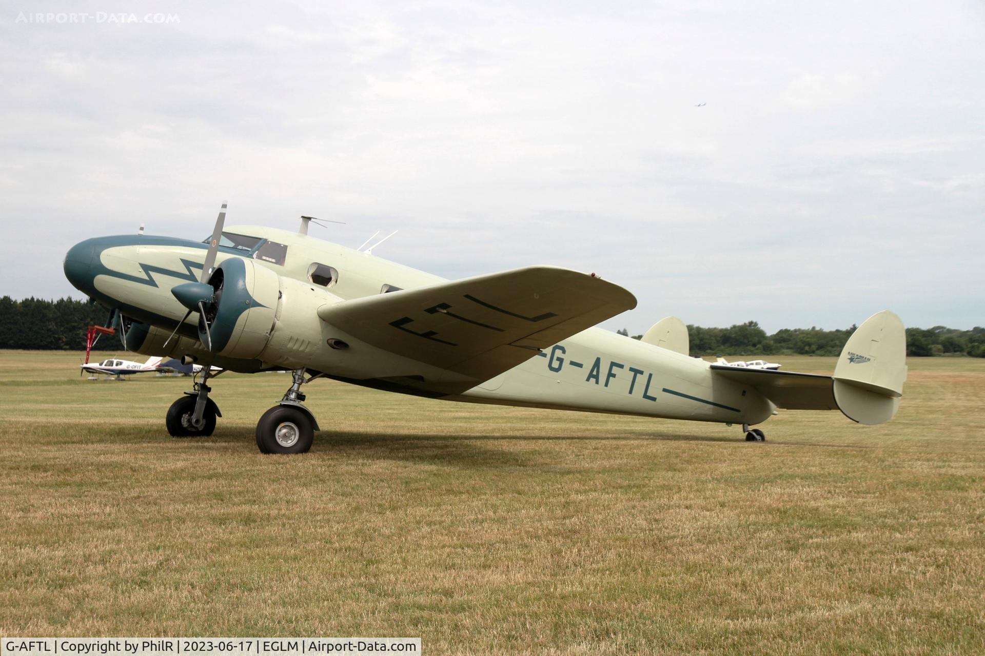 G-AFTL, 1936 Lockheed 12A Electra Junior C/N 1203, G-AFTL 1936 Lockheed 12A Electra Junior Air Britain Fly In White Waltham