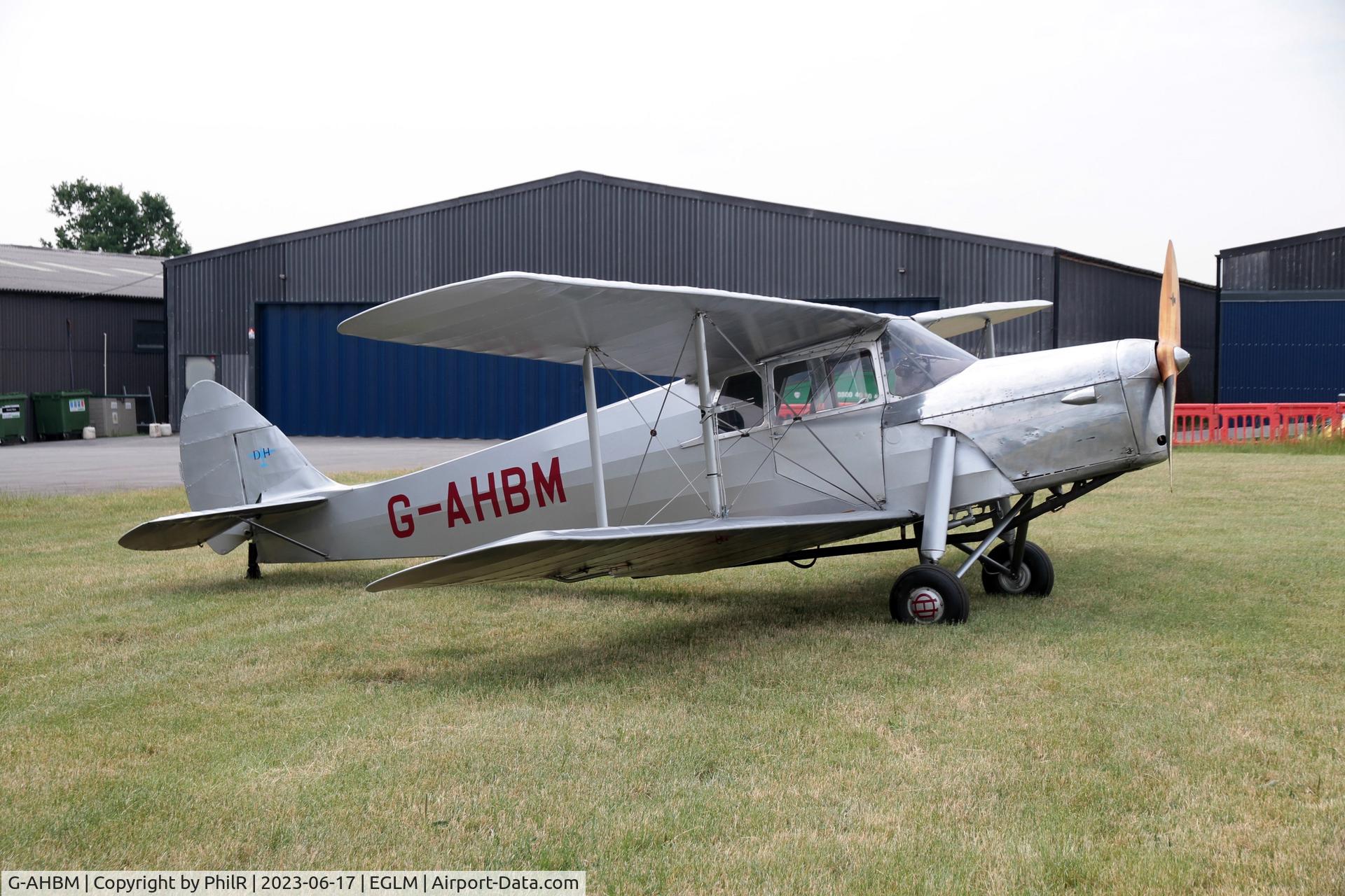 G-AHBM, 1935 De Havilland DH.87B Hornet Moth C/N 8126, G-AHBM 1935 DH87B Hornet Moth Air Britain Fly In White Waltham