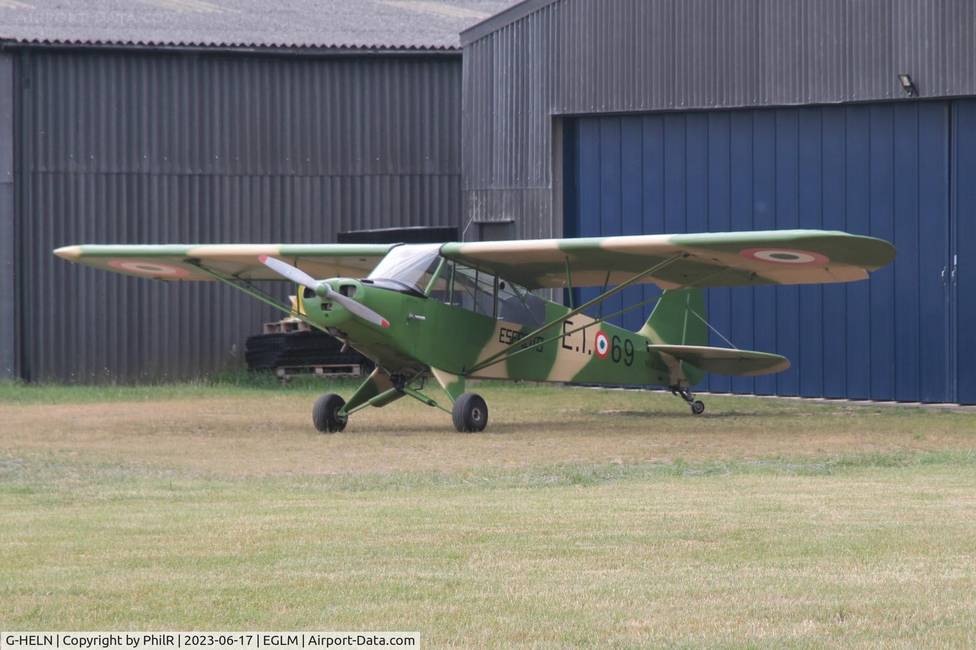 G-HELN, 1958 Piper L-21B Super Cub (PA-18-135) C/N 18-3400, G-HELN 1958 Piper L-21B Super Cub (PA-18-135)  Air Britain Fly In White Waltham
