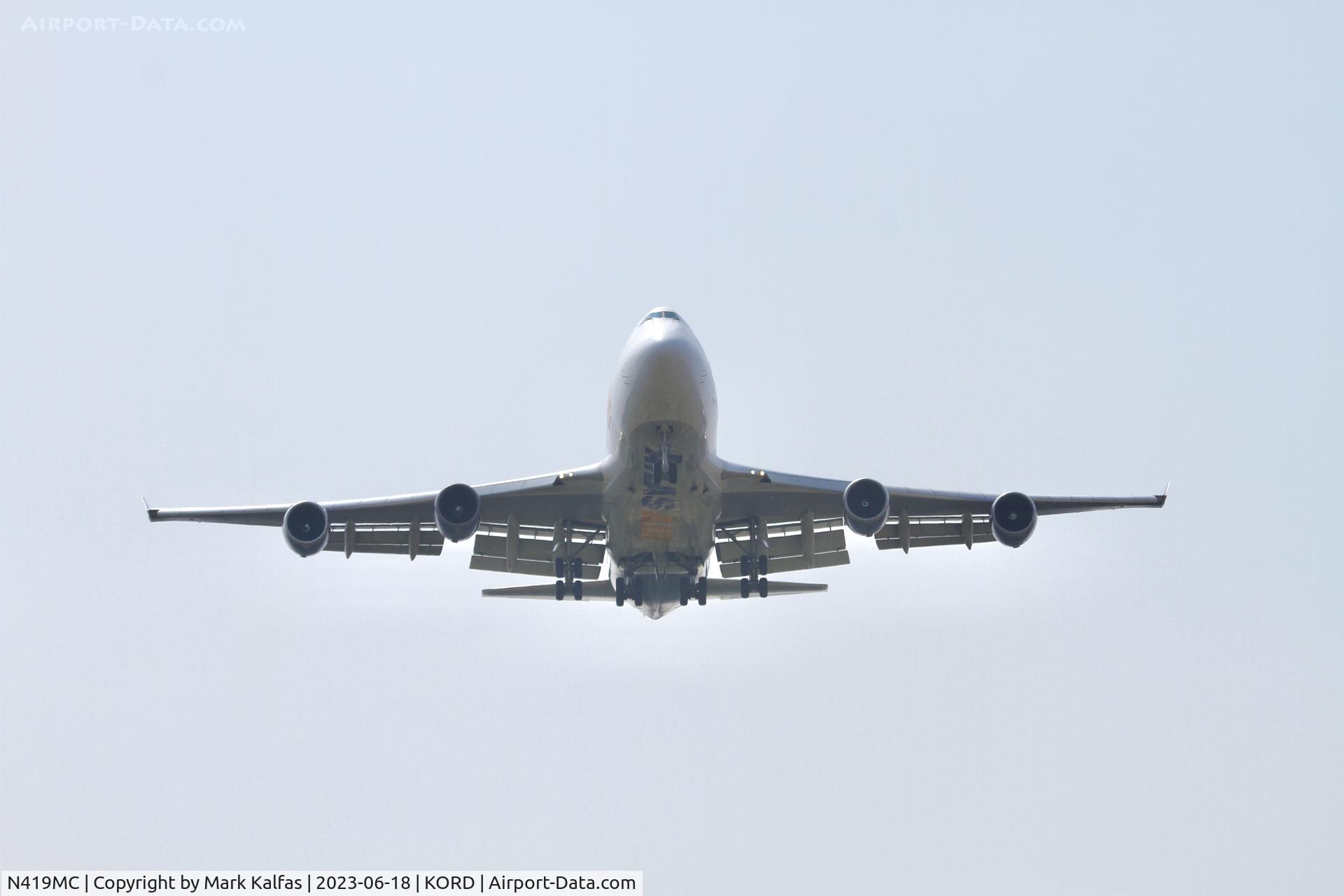 N419MC, 1996 Boeing 747-48EF C/N 28367, Atlas Air B744 N419MC operating as GTI8068 from ANC to ORD, on approach to 10L KORD