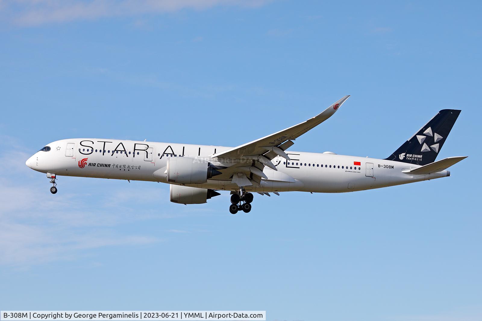 B-308M, 2019 Airbus A350-941 C/N 311, Short final 34.