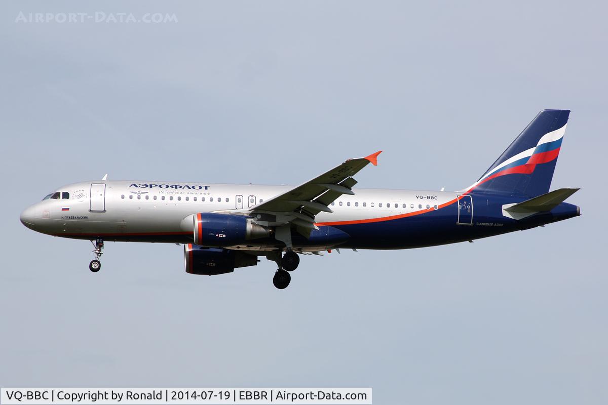 VQ-BBC, 2009 Airbus A320-214 C/N 3835, at bru