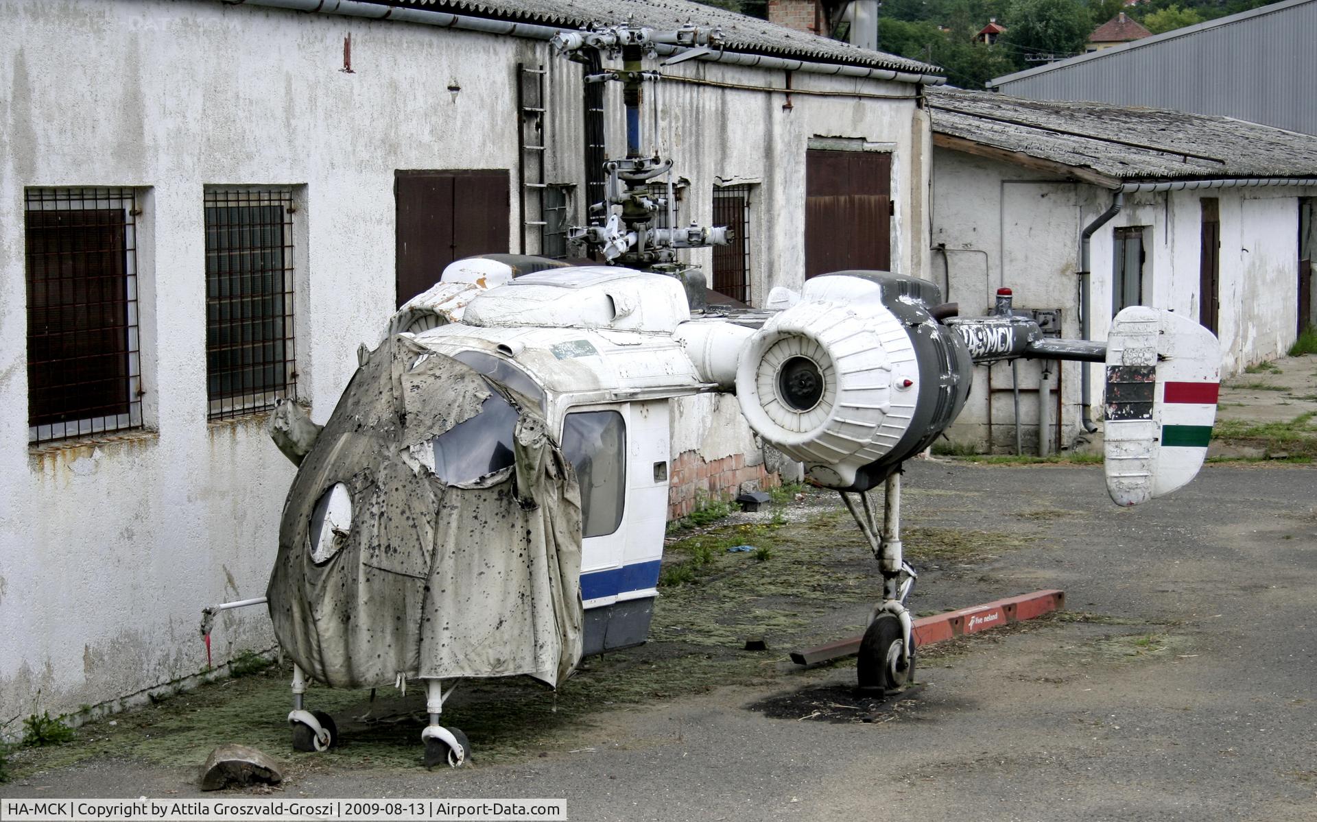 HA-MCK, 1974 Kamov Ka-26 Hoodlum C/N 7404408, Pilisjászfalu outskirts of town, an agricultural colony in the courtyard, Hungary