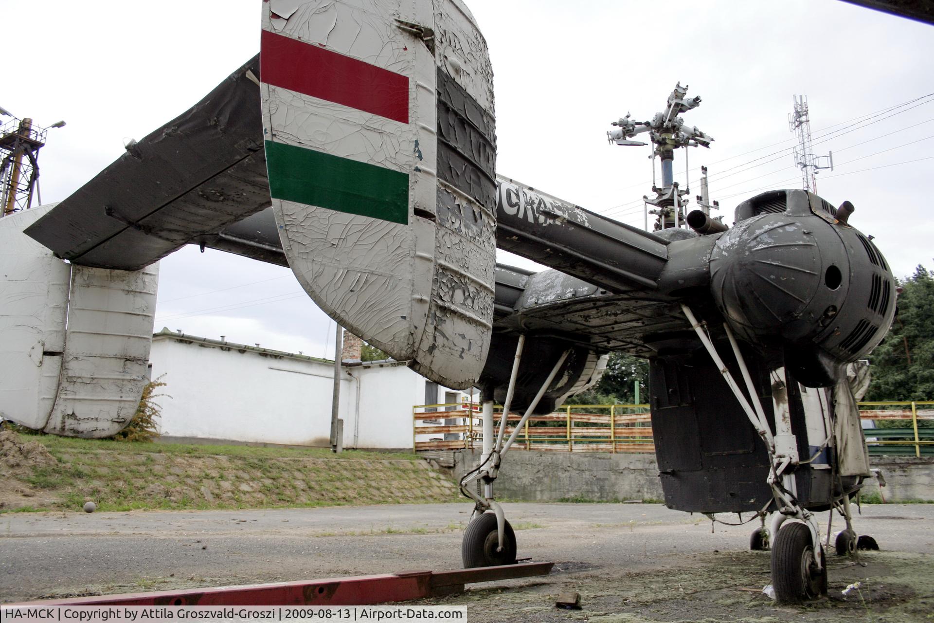 HA-MCK, 1974 Kamov Ka-26 Hoodlum C/N 7404408, Pilisjászfalu outskirts of town, an agricultural colony in the courtyard, Hungary