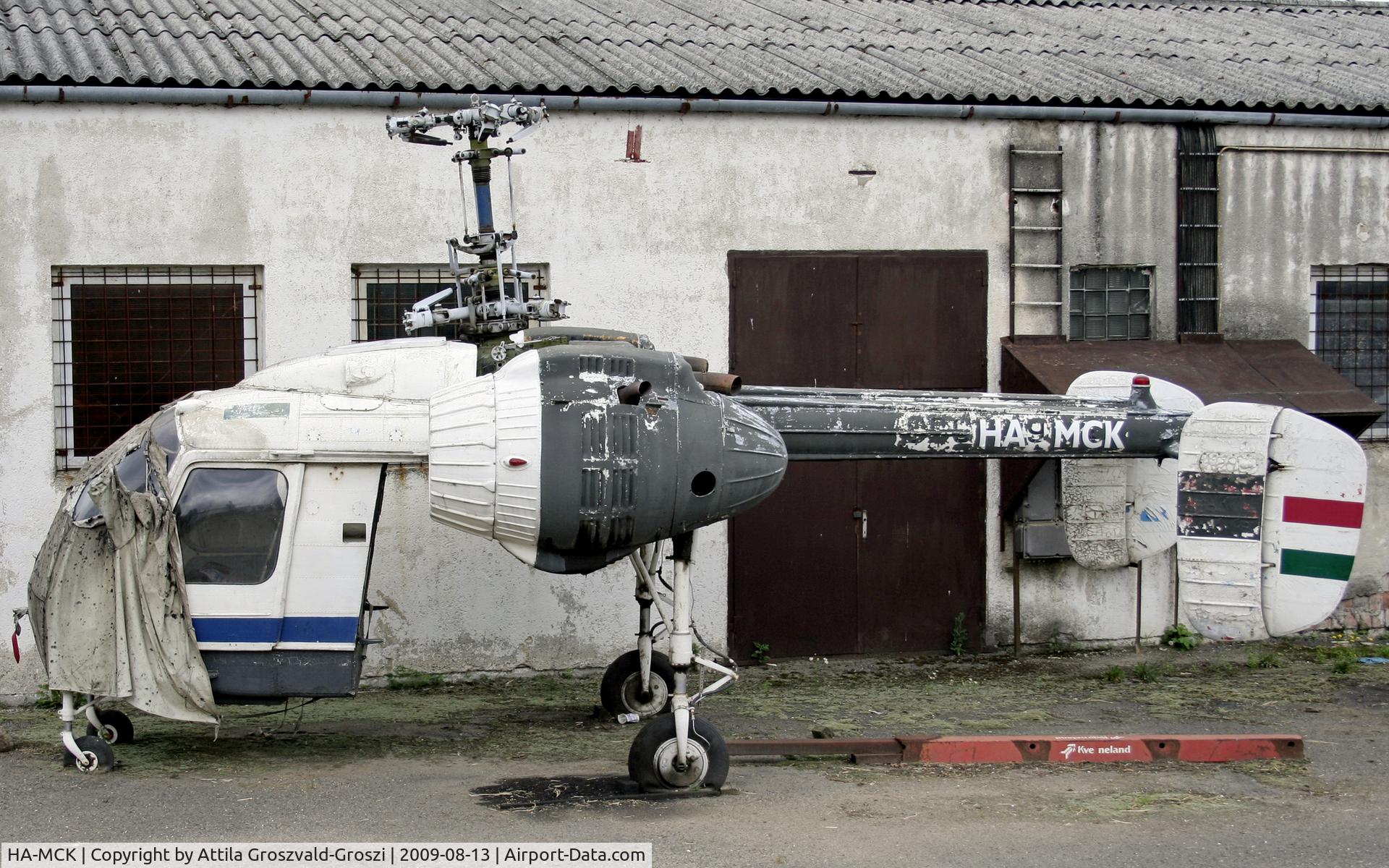 HA-MCK, 1974 Kamov Ka-26 Hoodlum C/N 7404408, Pilisjászfalu outskirts of town, an agricultural colony in the courtyard, Hungary
