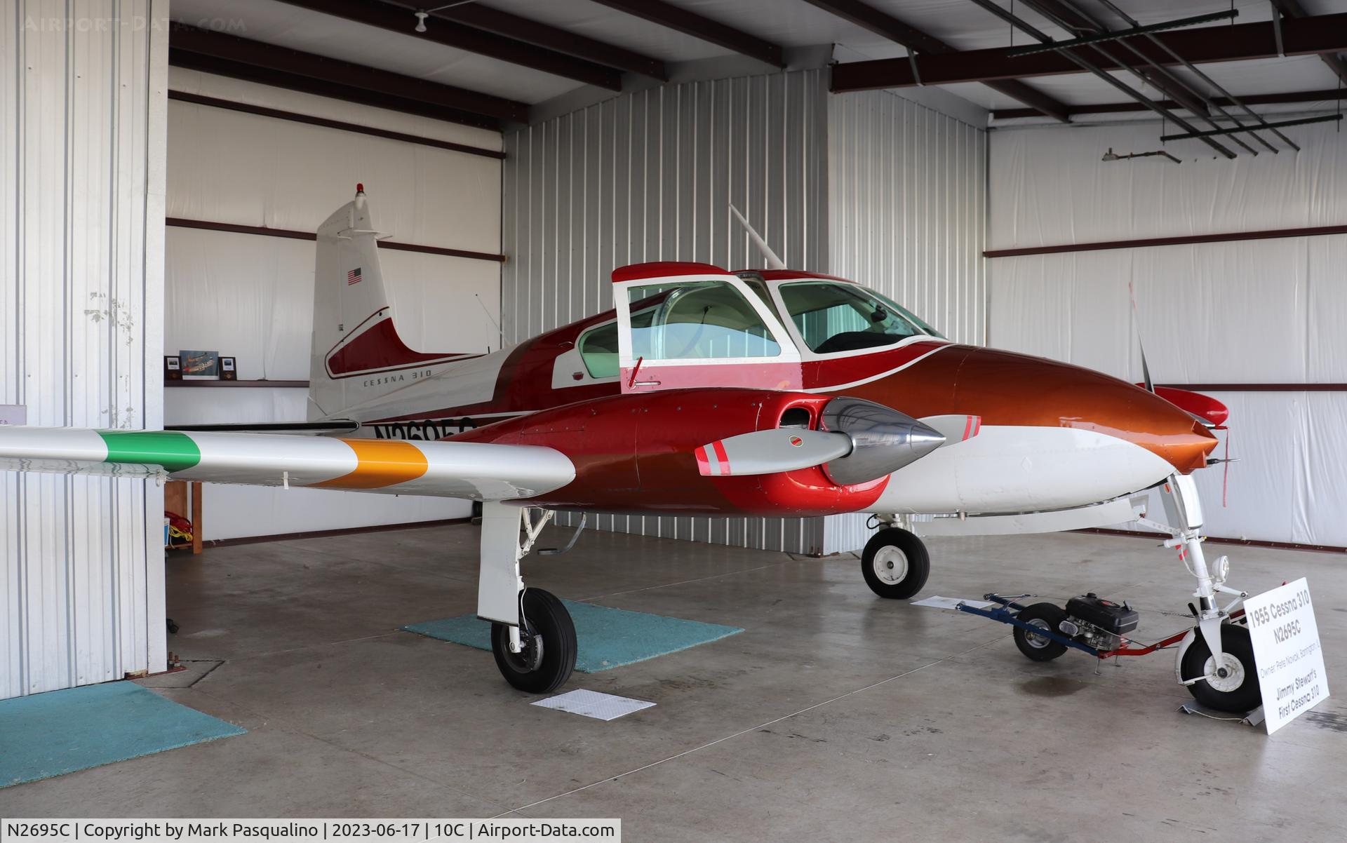 N2695C, 1955 Cessna 310 C/N 35095, Cessna 310