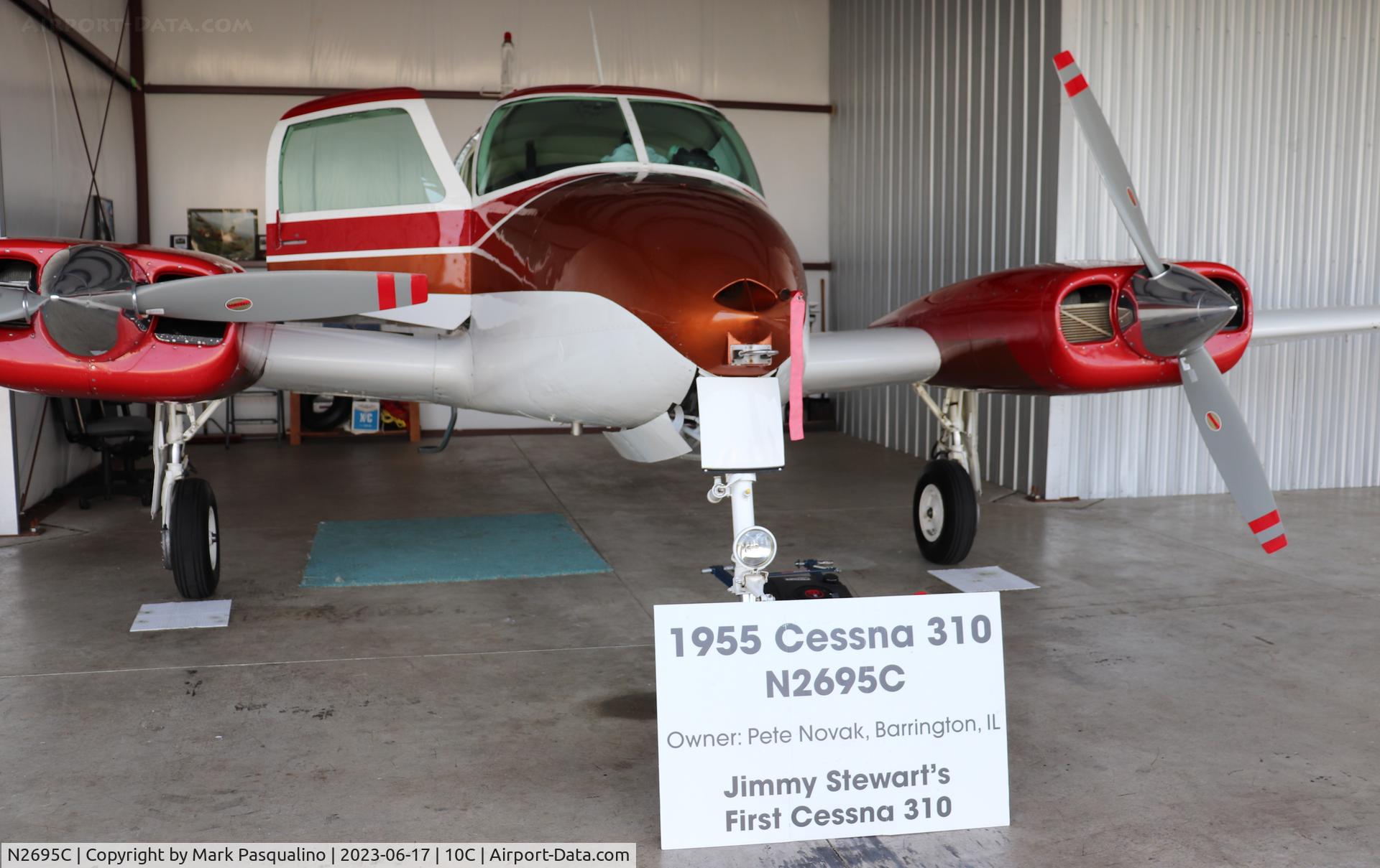 N2695C, 1955 Cessna 310 C/N 35095, Cessna 310
