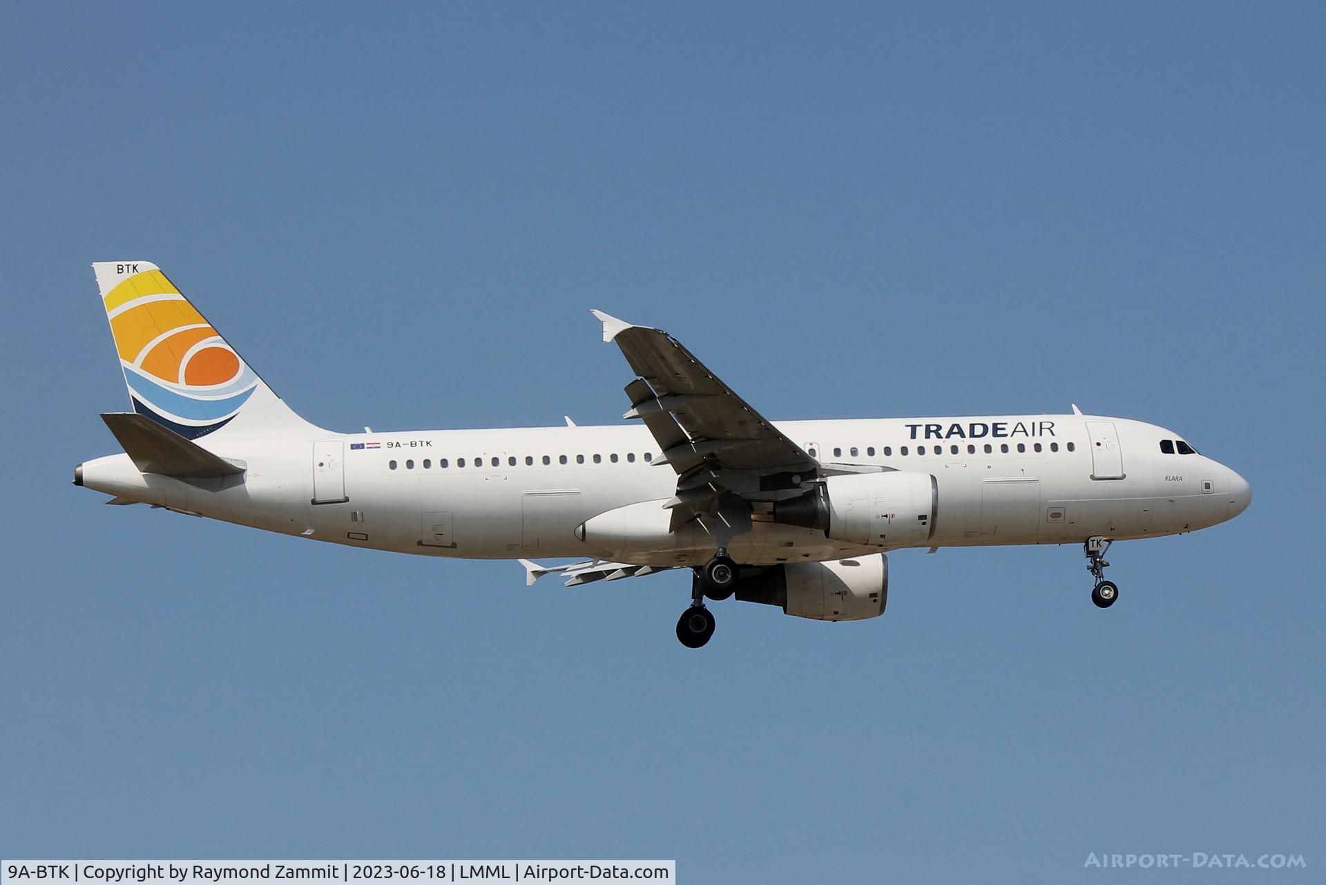 9A-BTK, 2005 Airbus A320-214 C/N 2569, A320 9A-BTK Trade Air